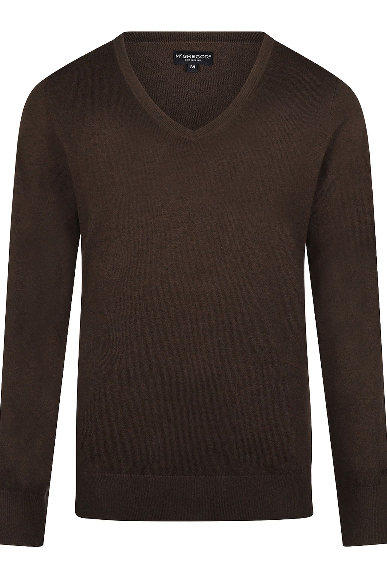 V-NECK SWEATER CHOCOLATE BROWN 4