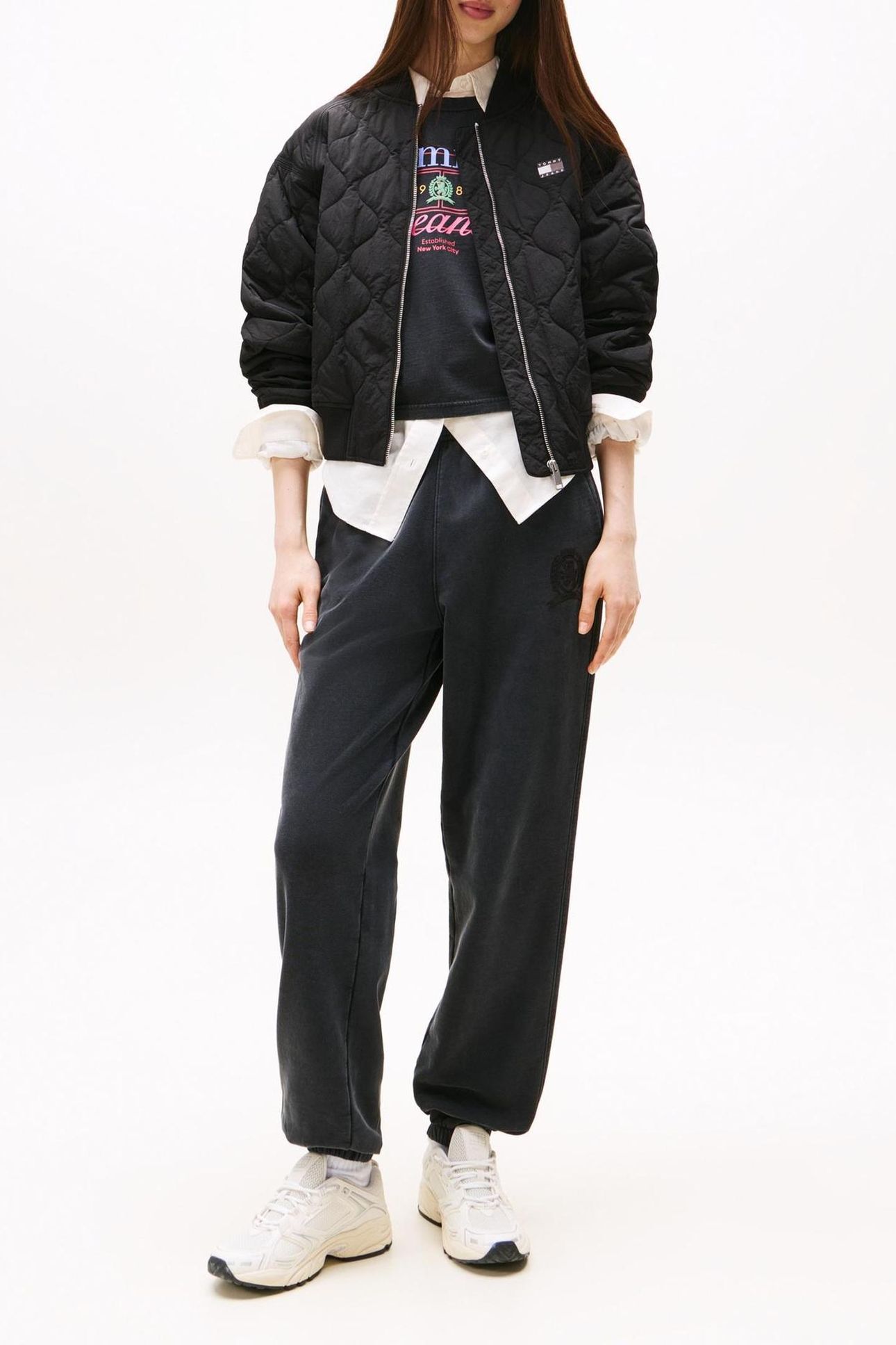 TJW QUILTED BOMBER BLACK 3