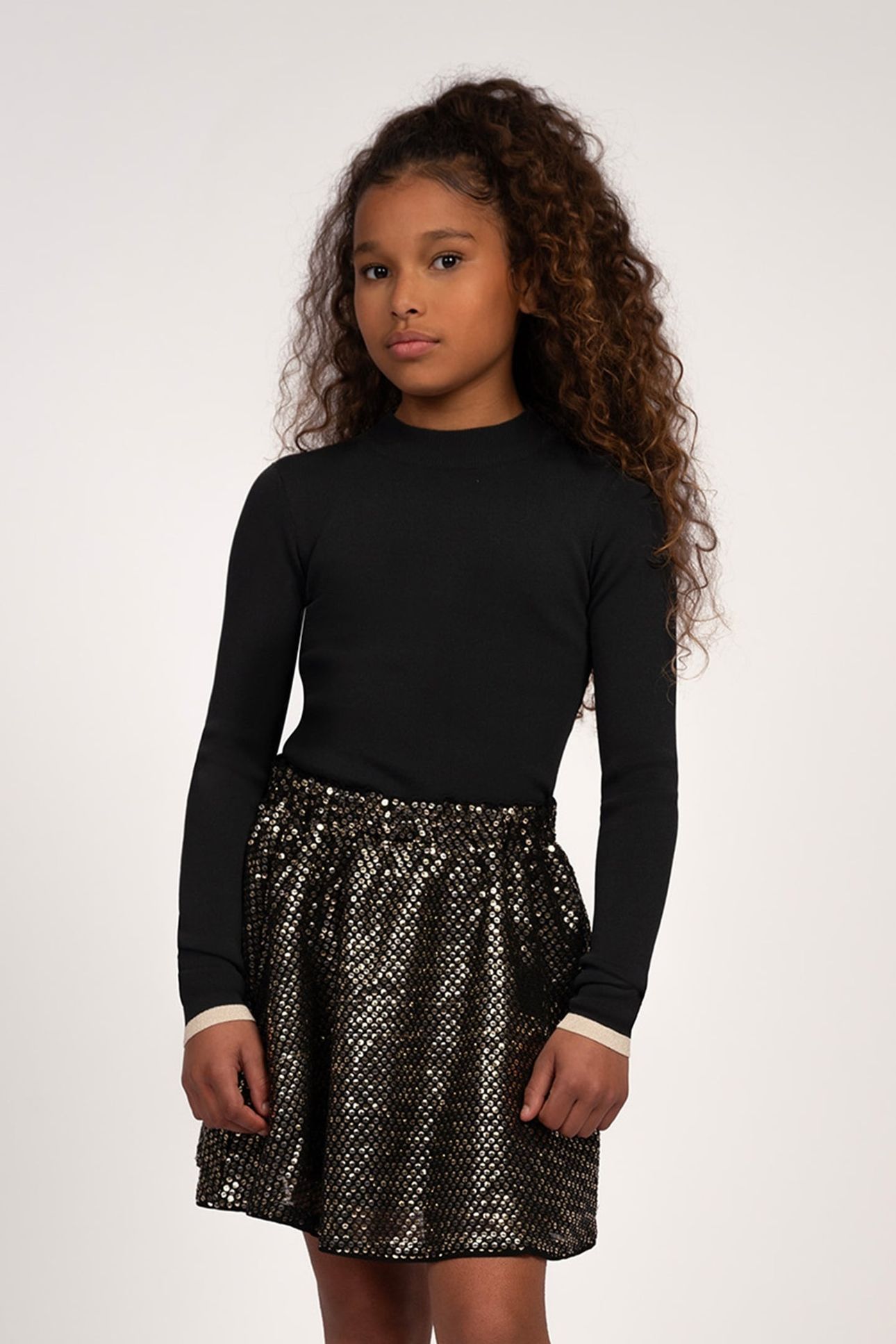 NIEN SKIRT BLACK/CHAMPAGNE 1