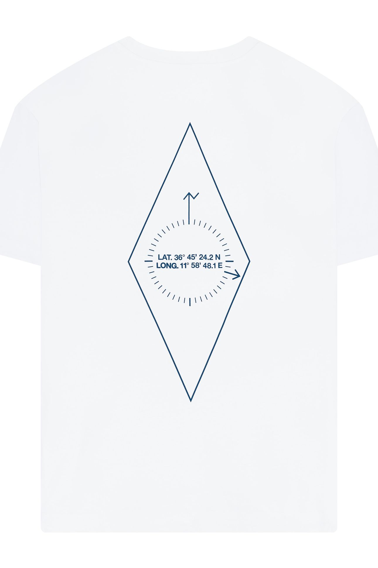UNISEX T-SHIRT COMPASS WHITE 2