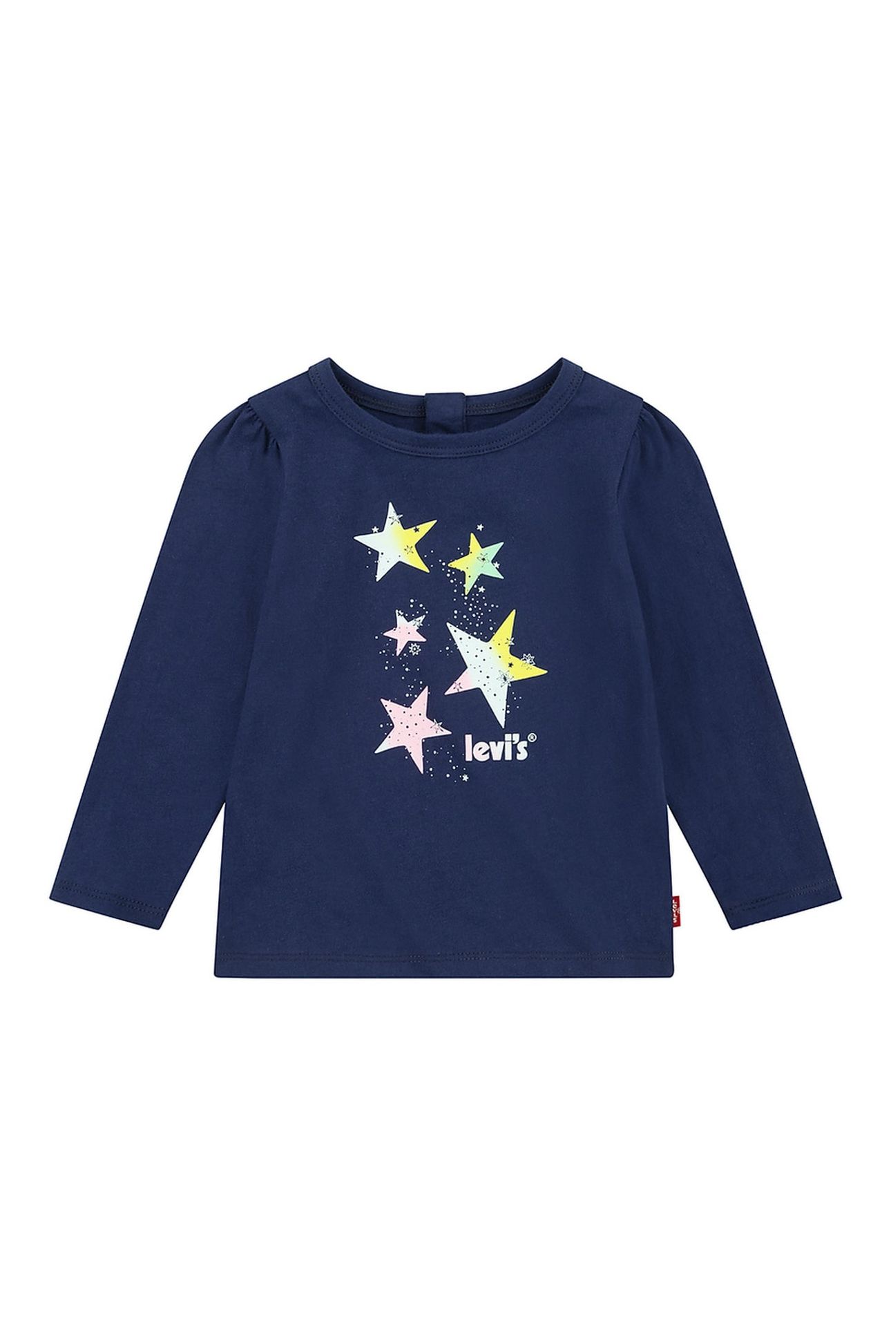 GIRLS GRAPHIC LONG SLEEVE TEE MEDIEVAL BLUE 1
