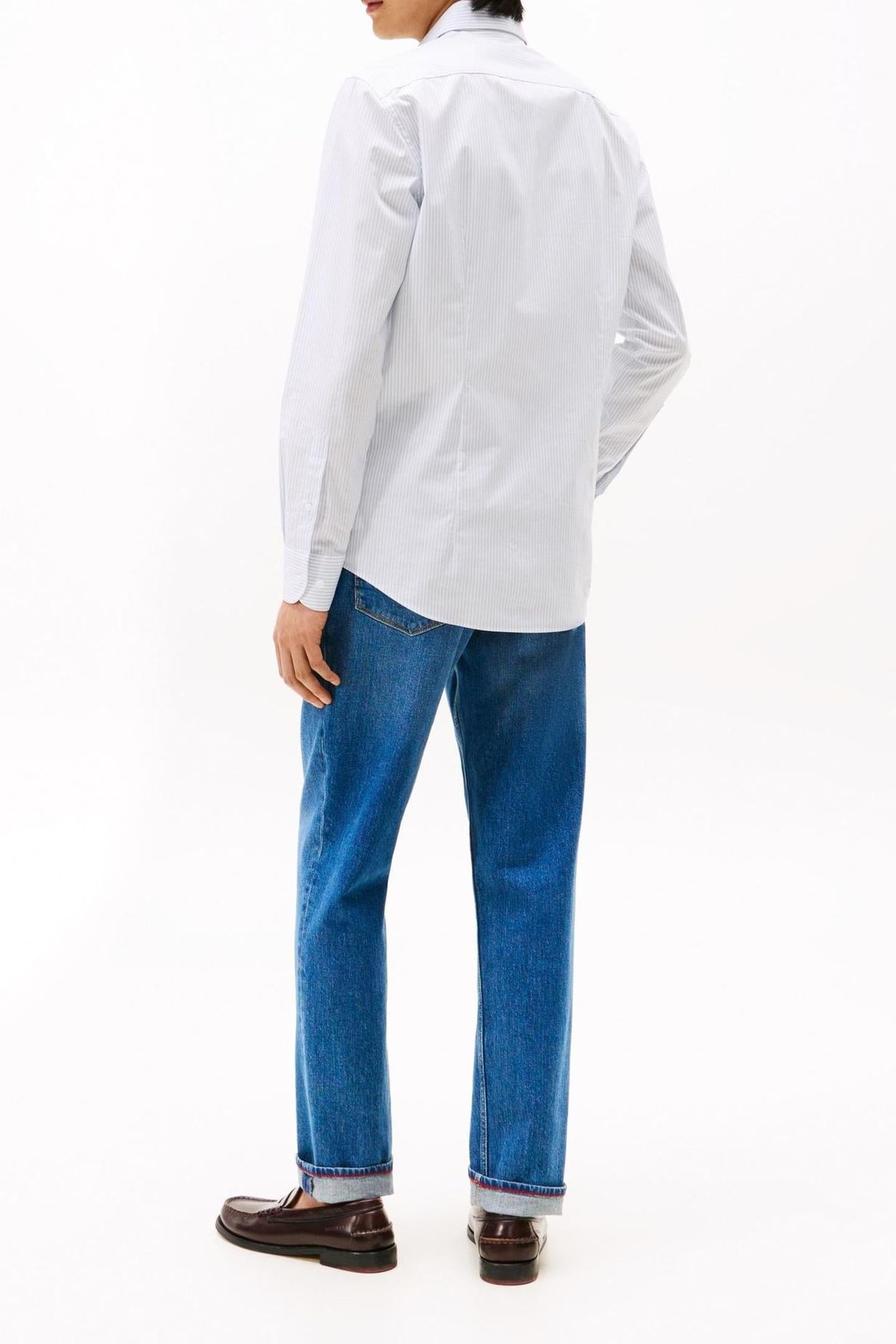 POP STRIPE SF SHIRT SWEET BLUE/OPTIC WHITE 3
