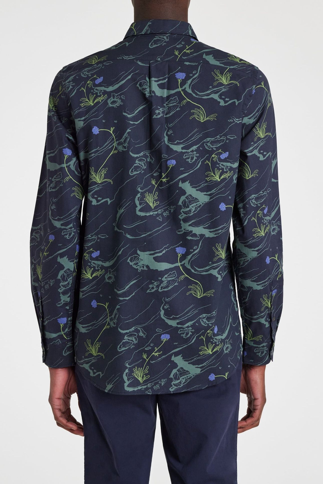 MENS LS REGULAR FIT SHIRT VERY DARK NAVY 3