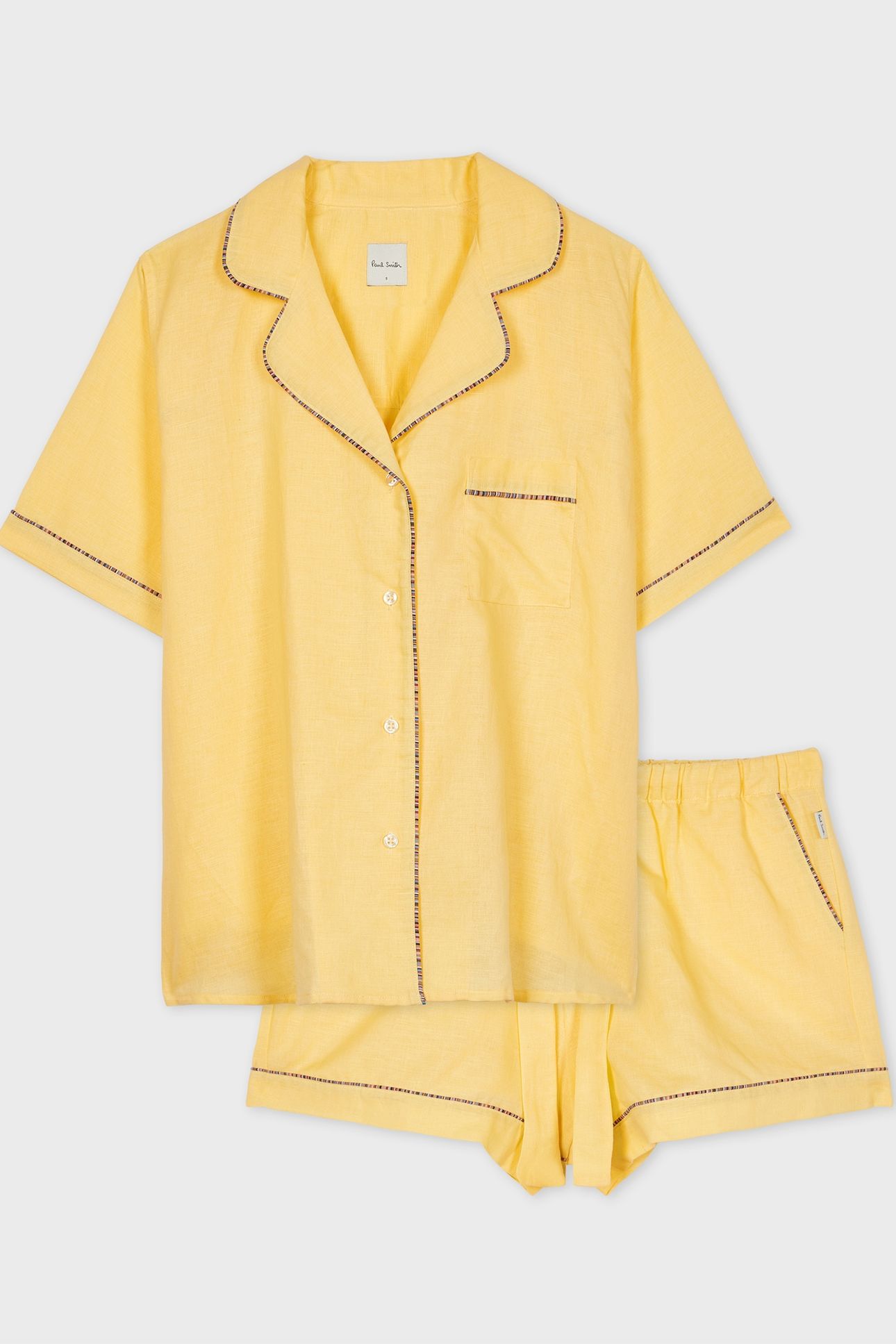 WOMEN PYJAMA SHRT SIG PIP YELLOW 1