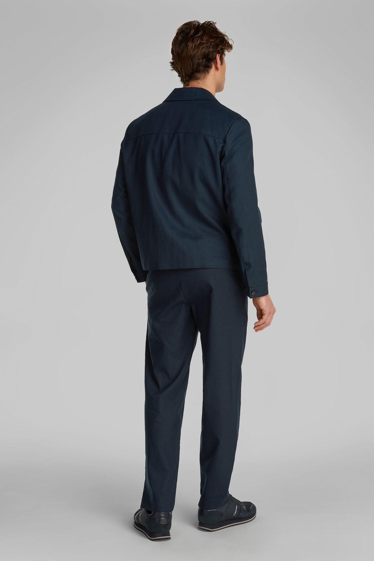 LYOCELL COTTON LINEN BLAZER DARK SAPPHIRE 2