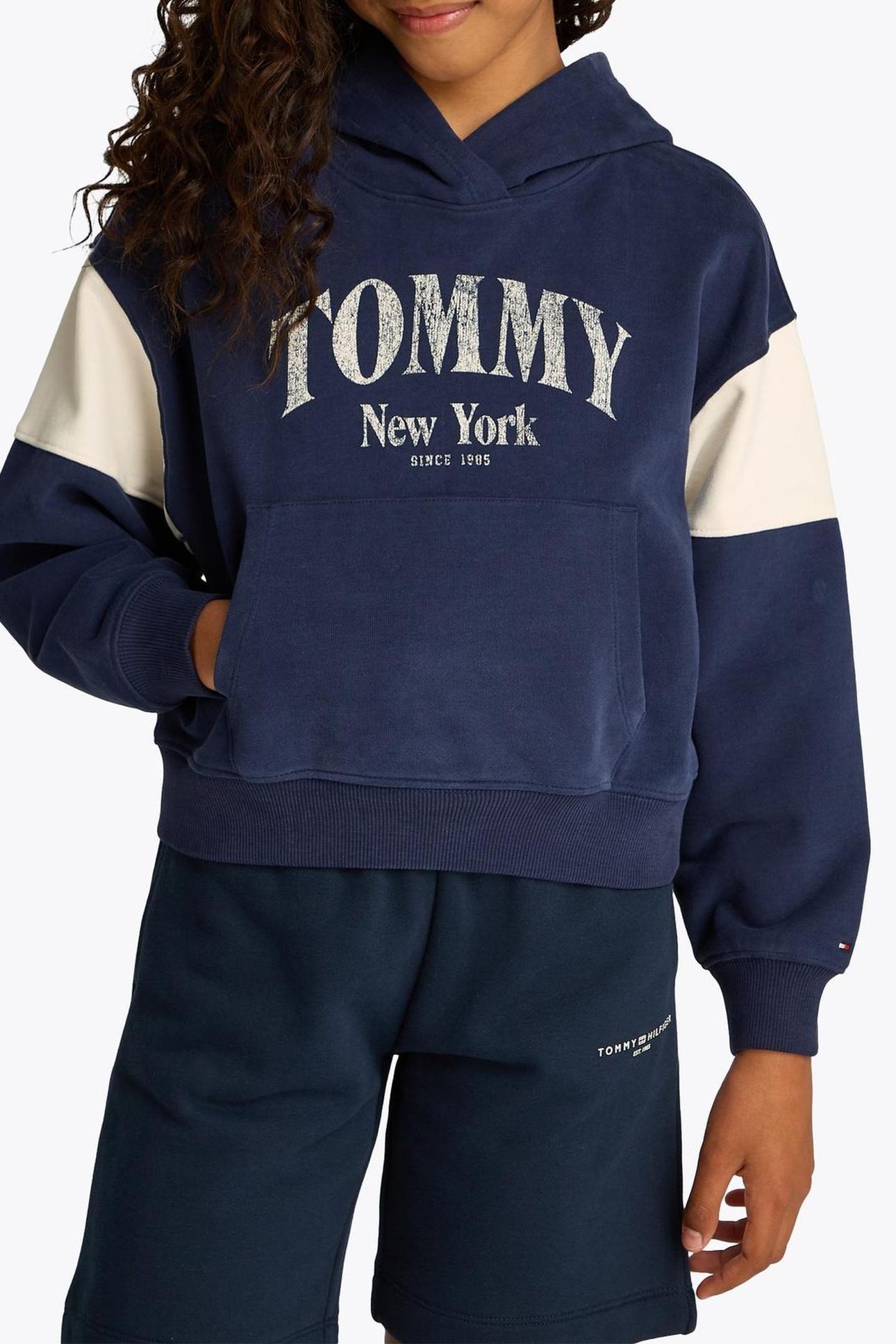 GIRLS VARSITY COLORBLOCK YALE NAVY 1