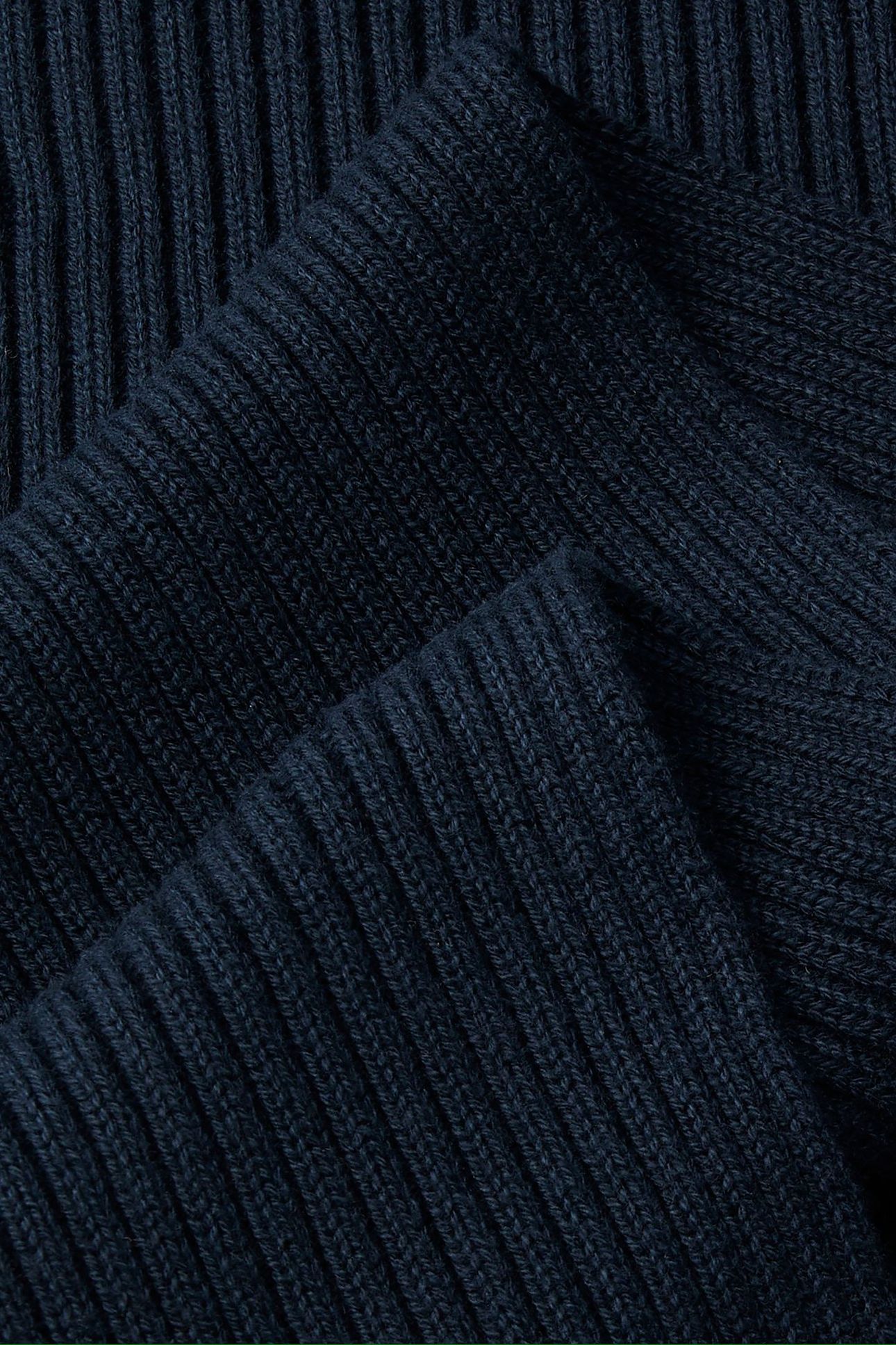 PATCH CHUNKY RIB COTTON SCARF BLACK 4