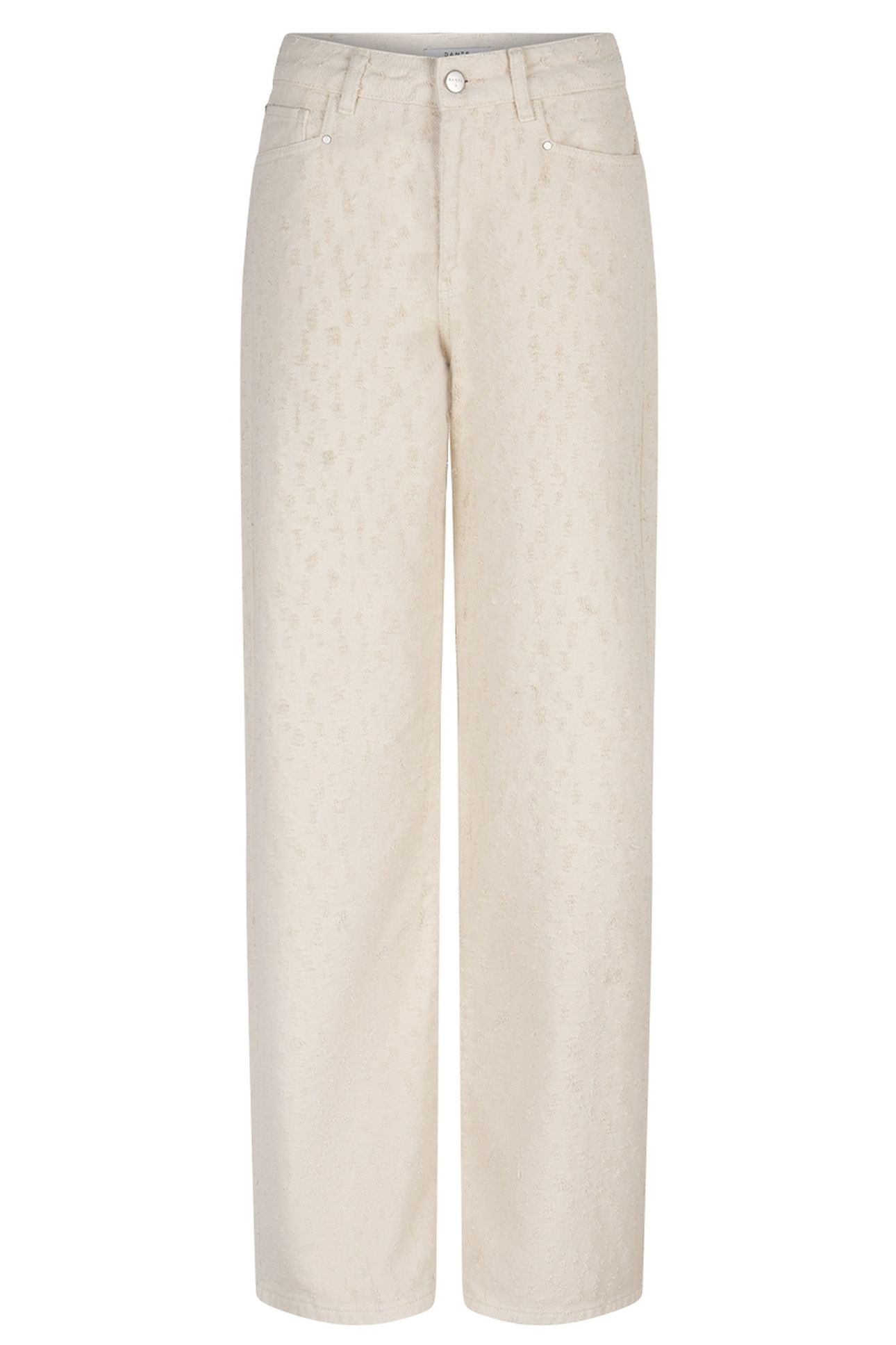 NUIT DISTRESSED WIDE LEG JEANS BUTTER CREAM 3