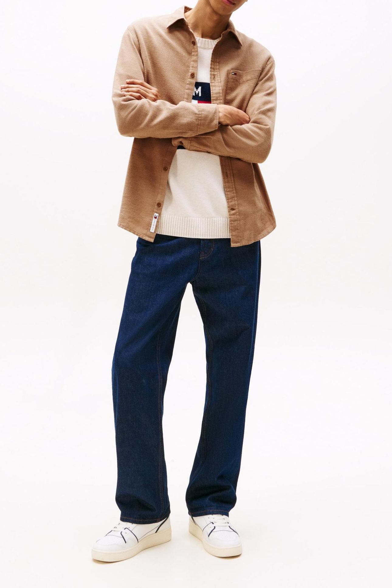 TJM REG FLANNEL SHIRT PECAN NUT 3