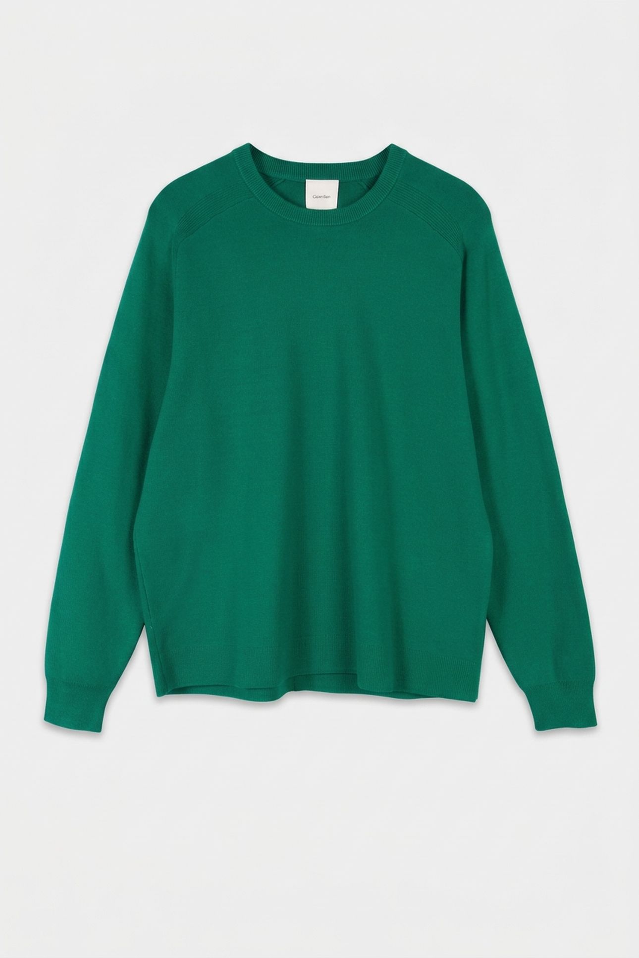 LS SNOWY TECH KNIT CREWNECK DECO GREEN 3