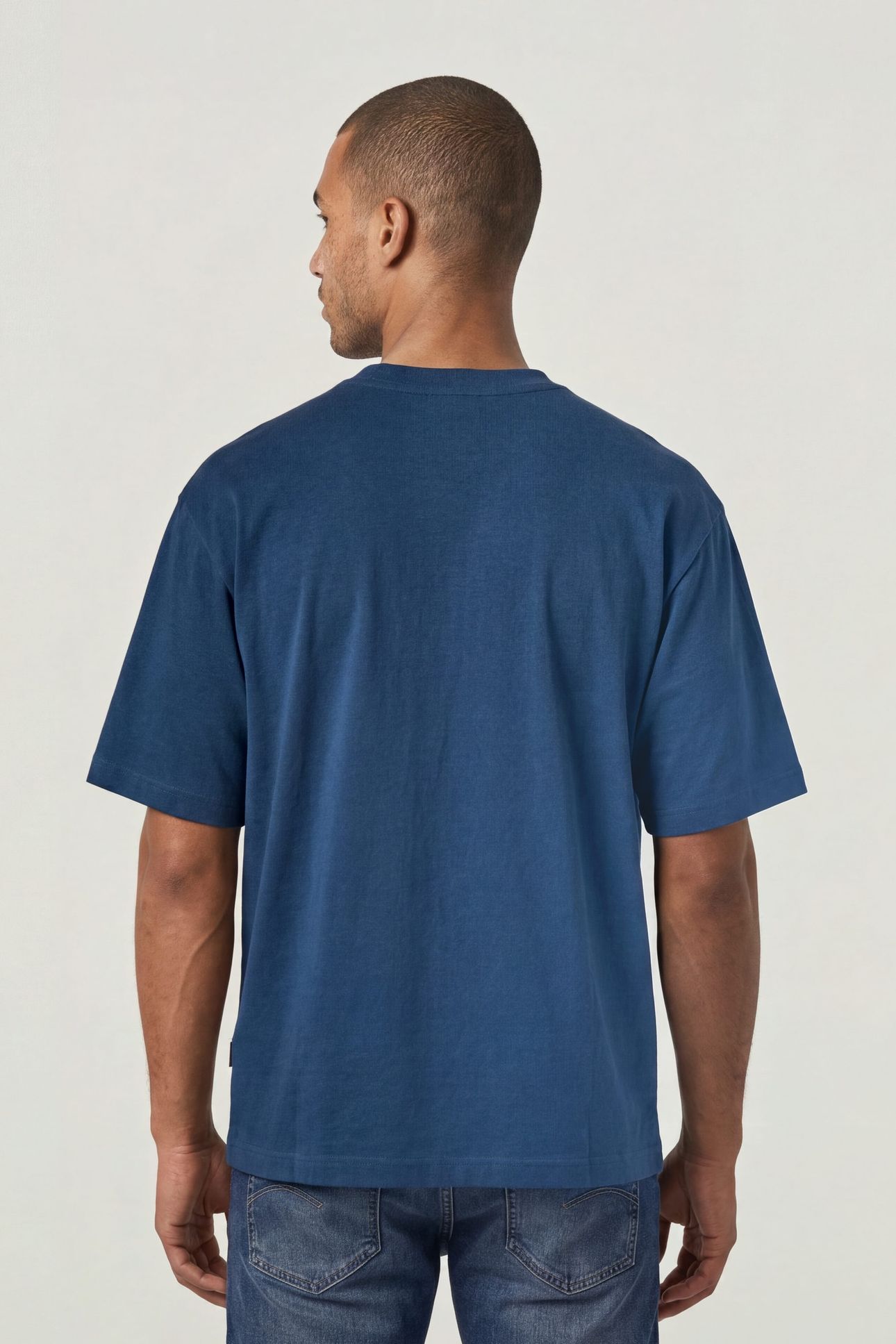 BOXY T-SHIRT MEDIUM BLUE 2