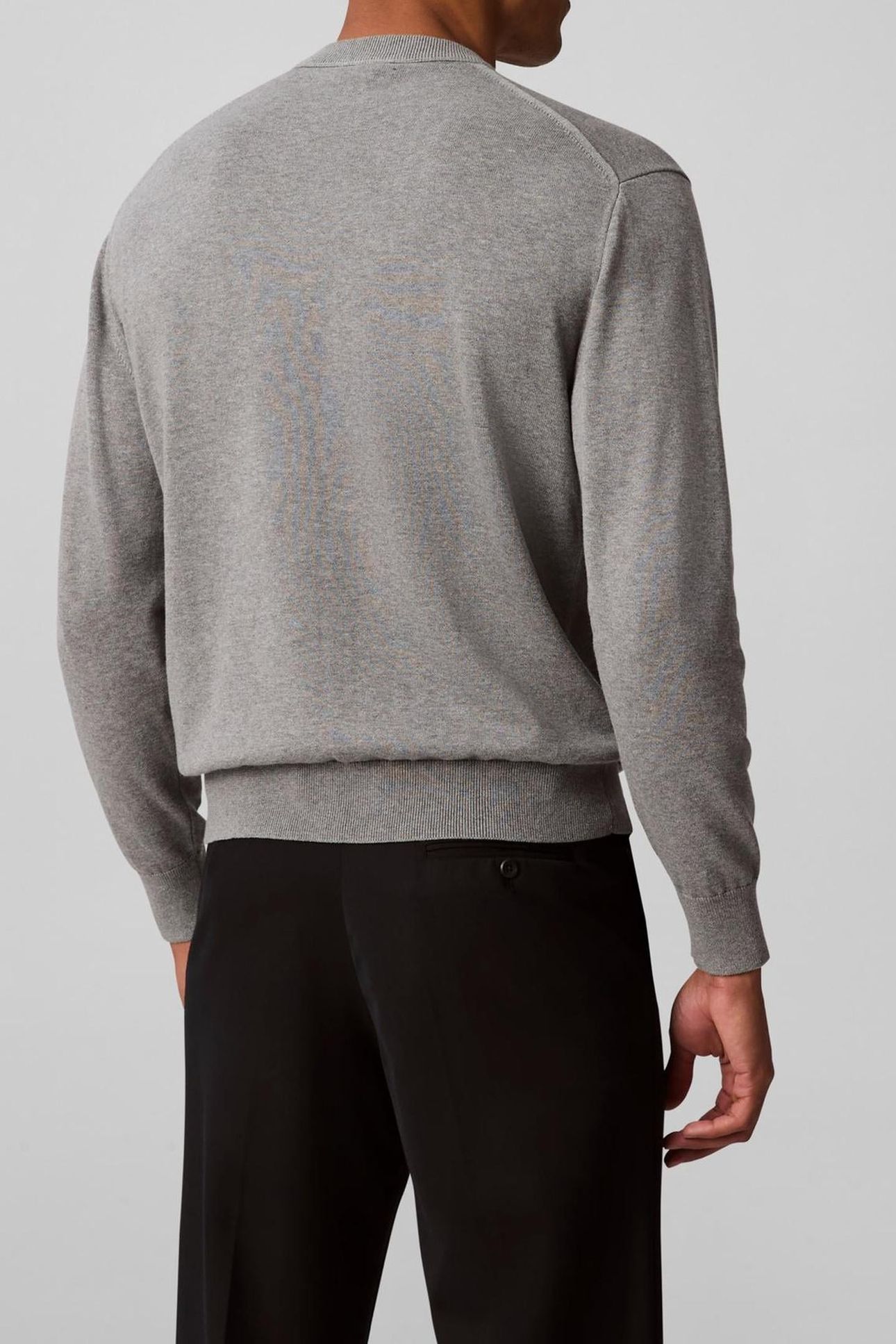 LS COTTON RELAXED B30 GREY HEATHER 2