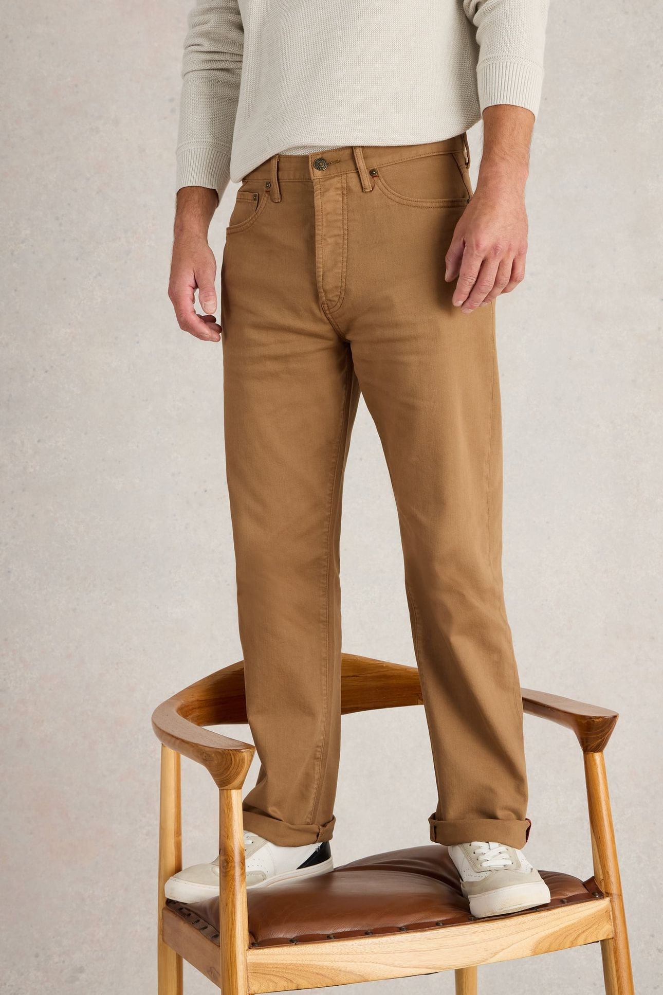 EASTWOOD GARMENT DYE JEAN MID TAN 2