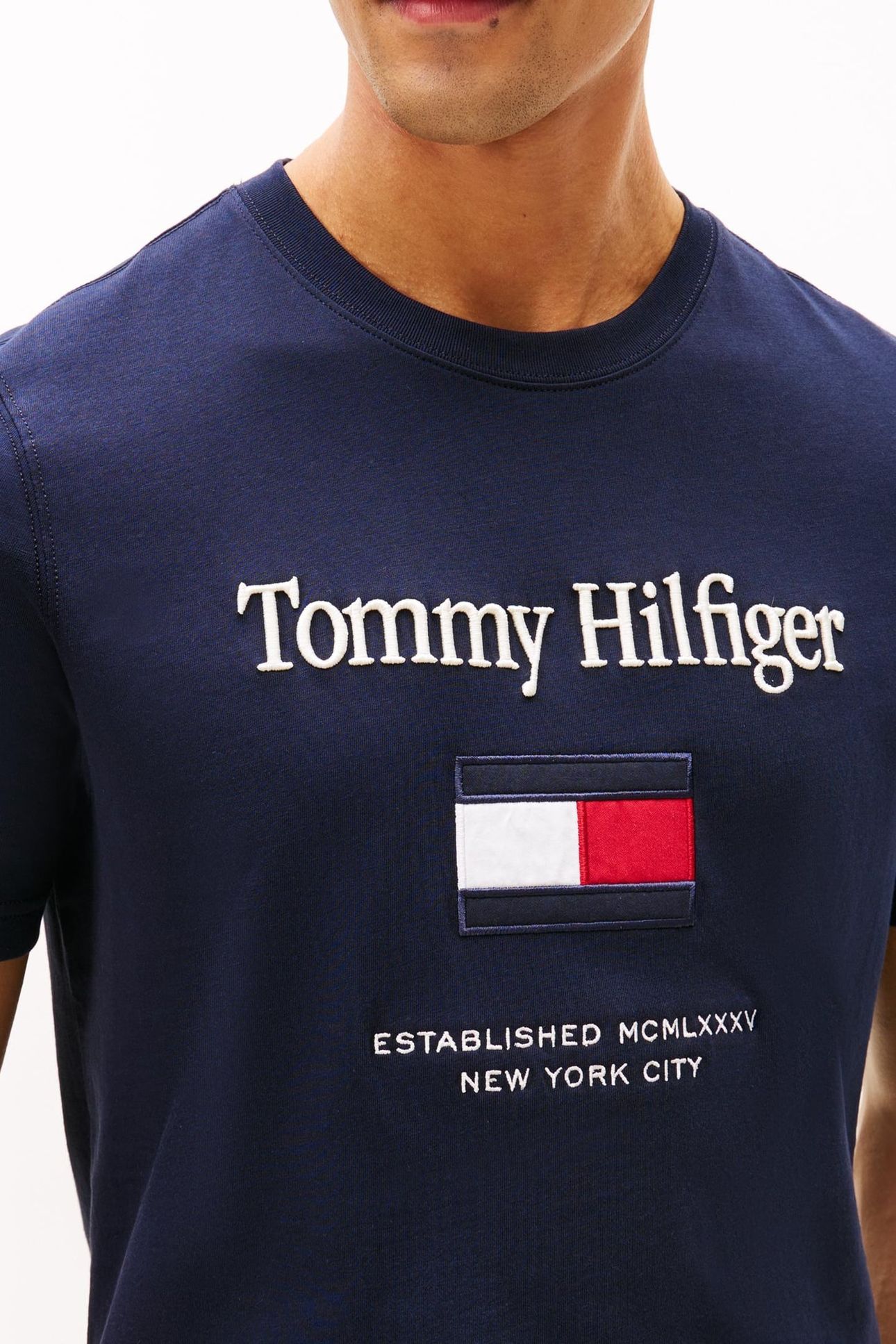 HILFIGER EMBRO FLAG NAVY BLUE 5