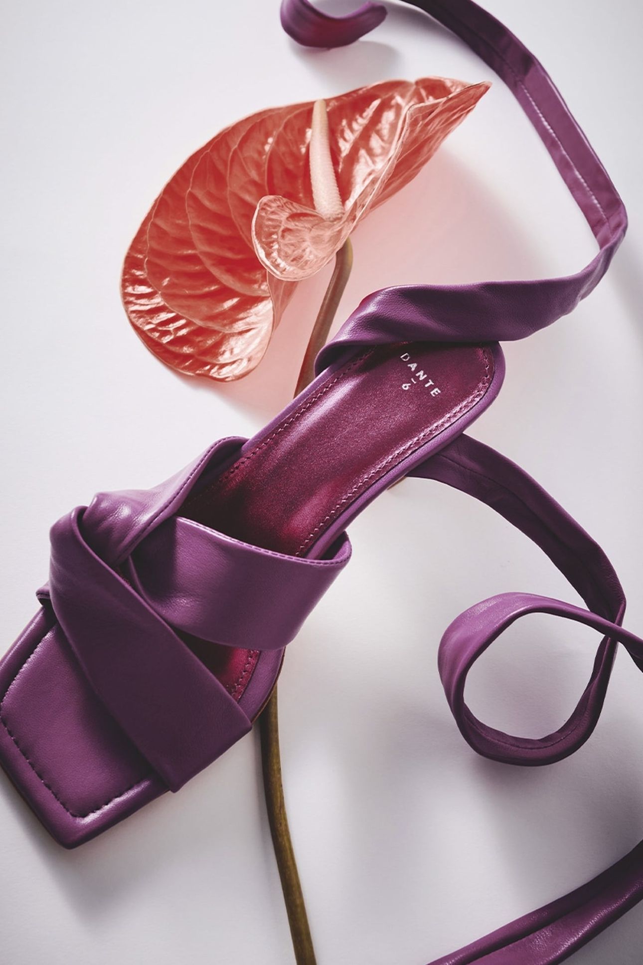 ZIYA HEELED LEATHER SANDALS CANDY CRUSH 2