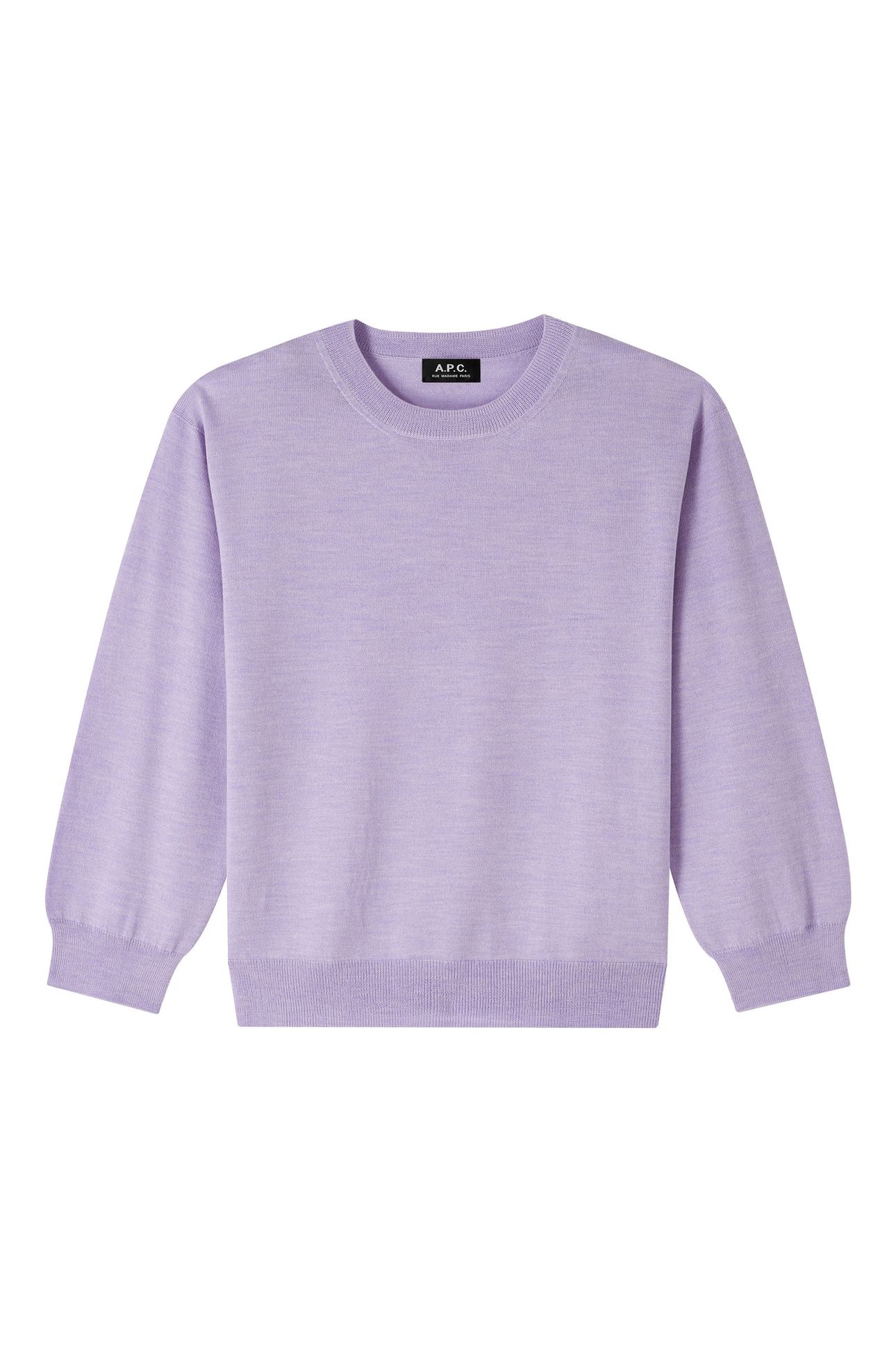 SWEATER REBECCA HEATHERED MAUVE 2