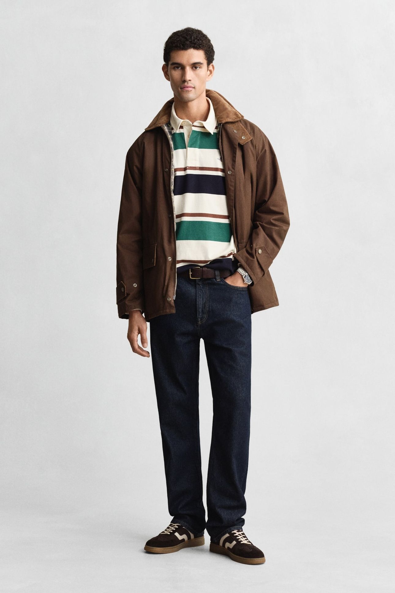 STRIPED HEAVY RUGGER CREAM 5