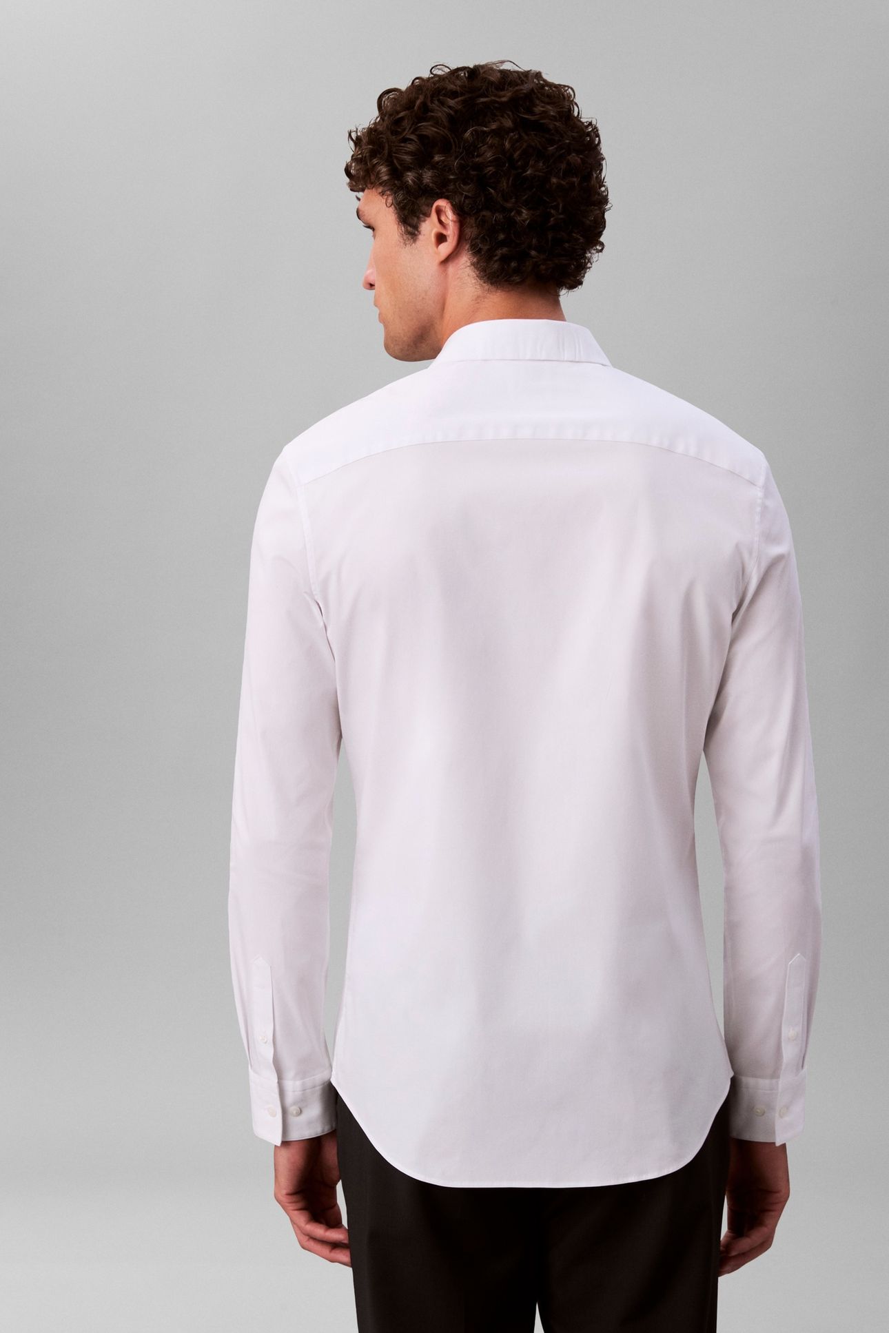 LS SOLID STRETCH SHIRT BRILLIANT WHITE 2
