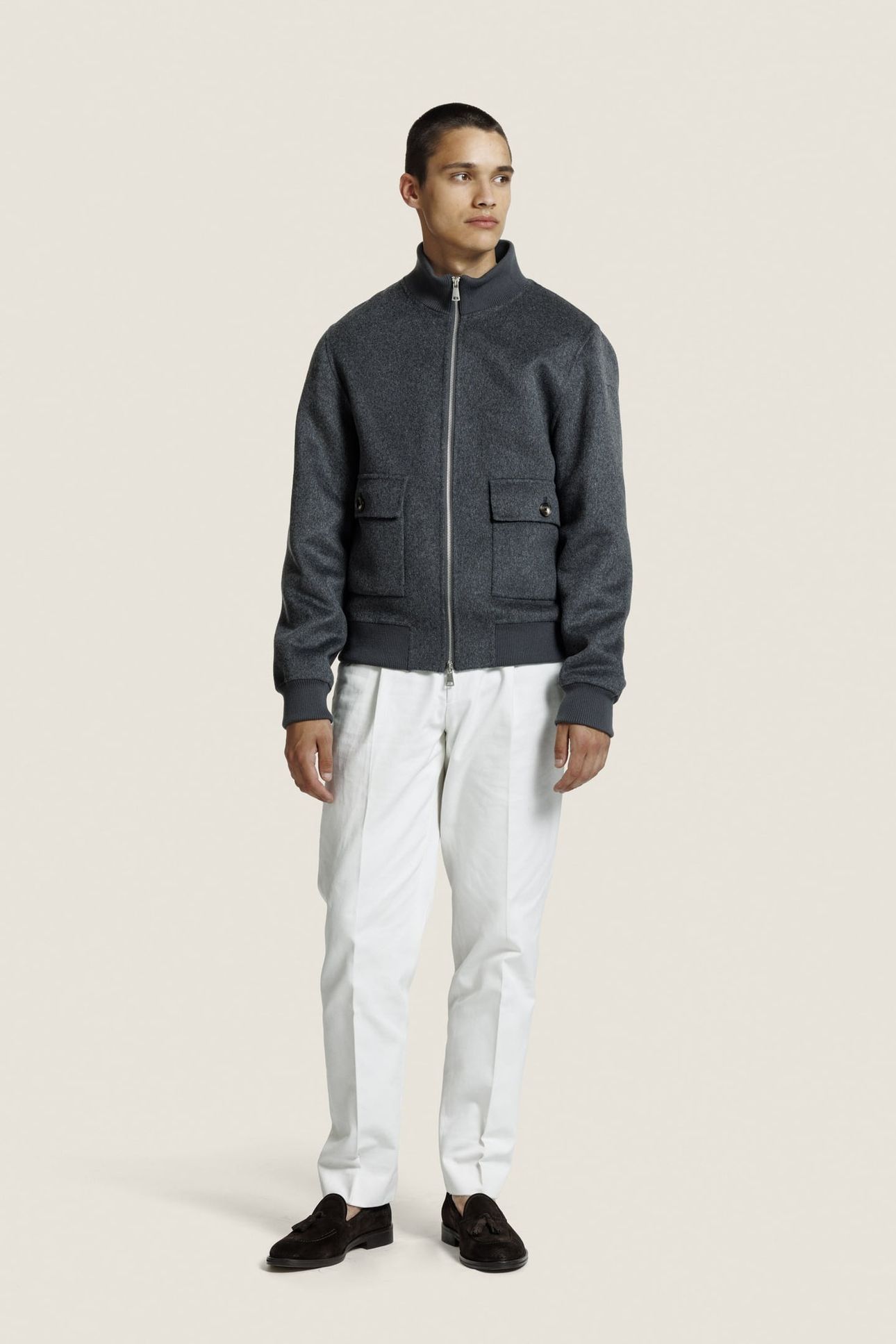 BOI JACKET D. GREY MELANGE 3