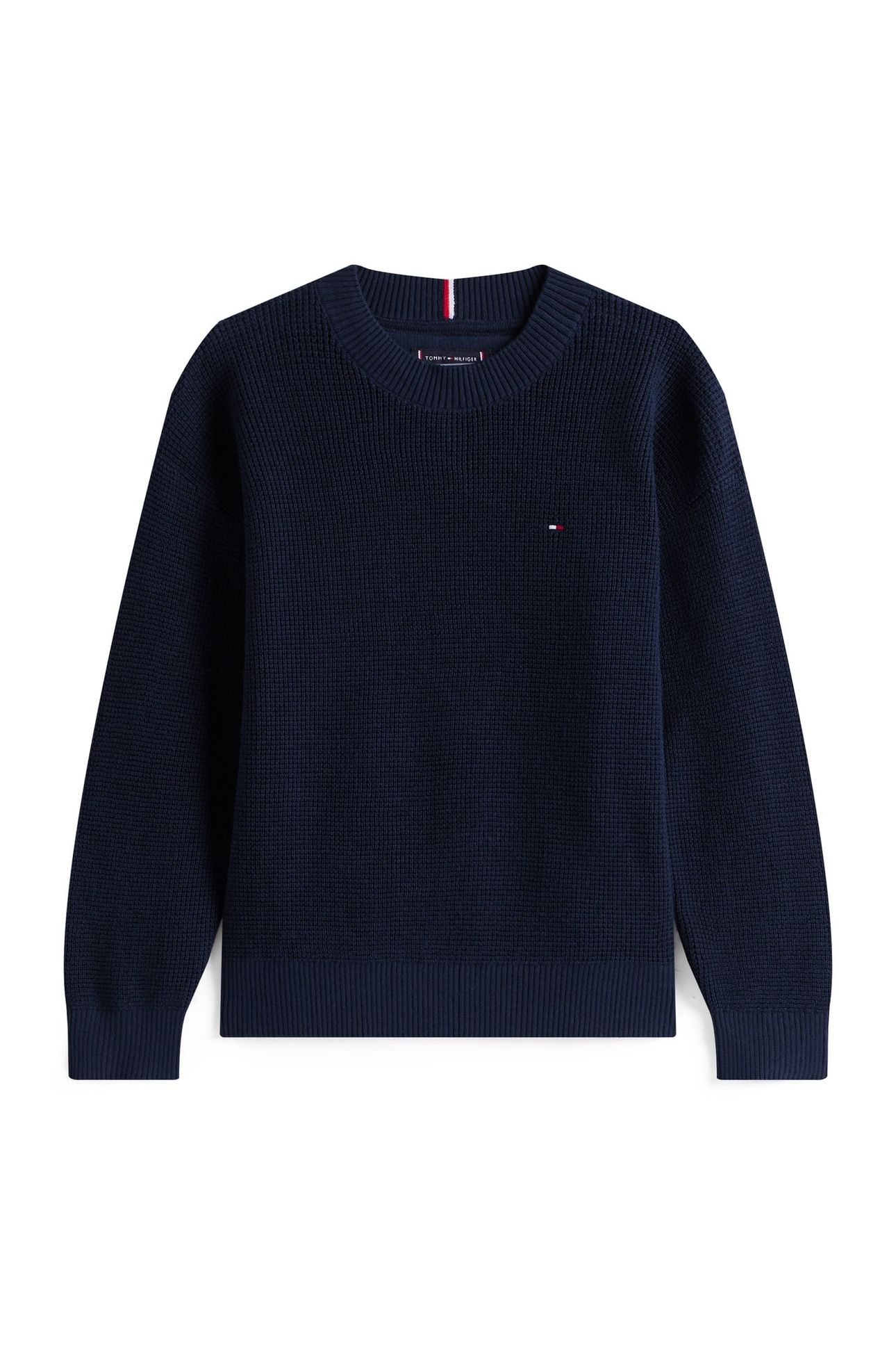 BOYS COTTON TEXTURE SWEATER DARK NIGHT NAVY 4