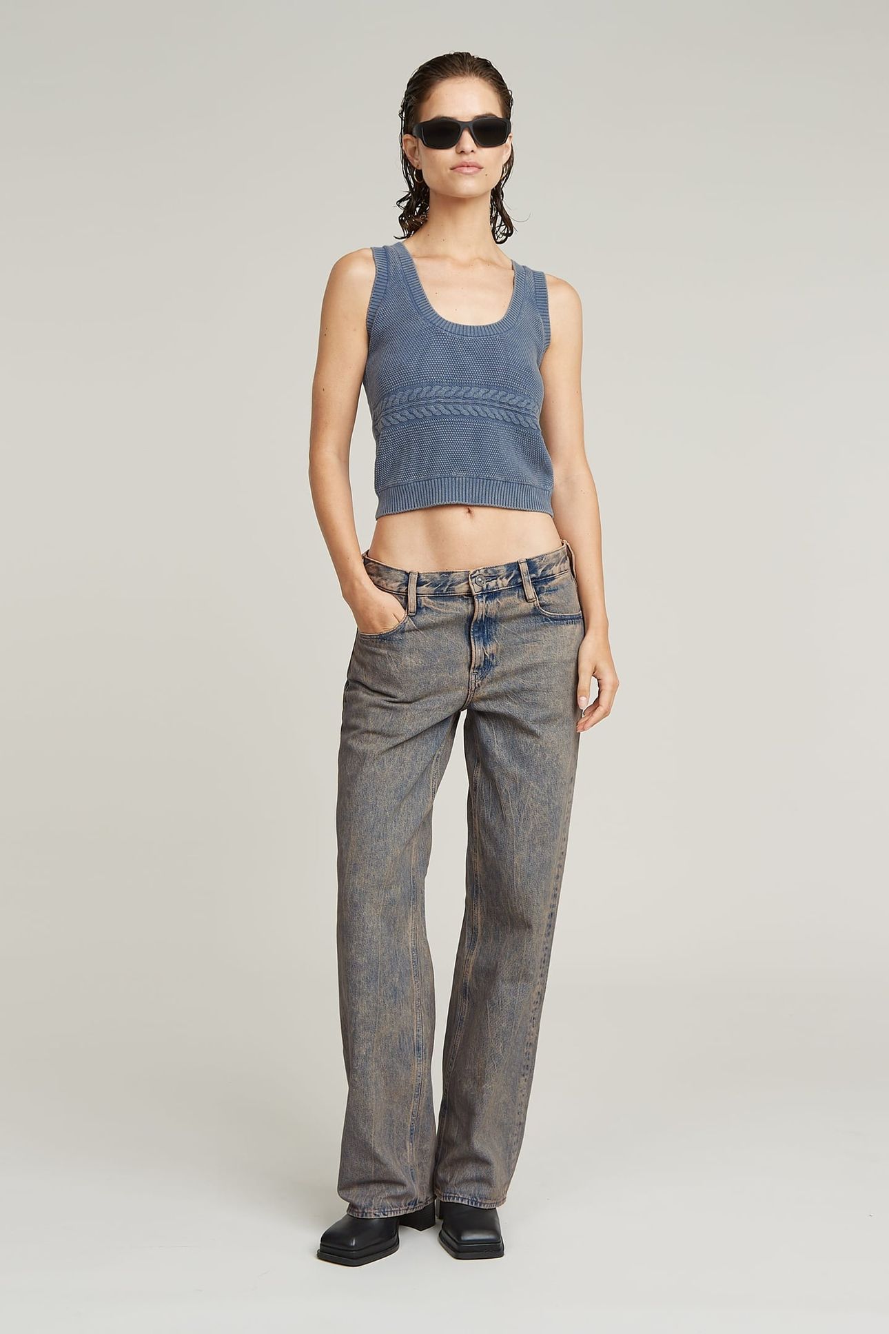 JUDEE LOOSE MEDIUM BLUE 3