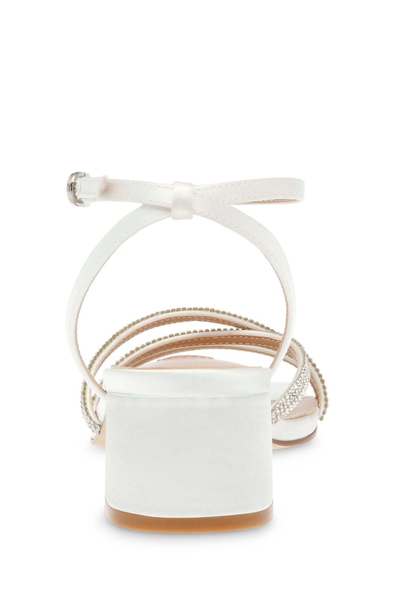 GABBY SANDALS IVORY SATIN 4