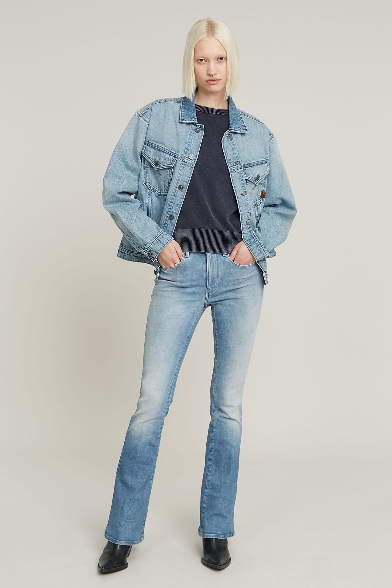 3301 FLARE LIGHT/PASTEL BLUE 3