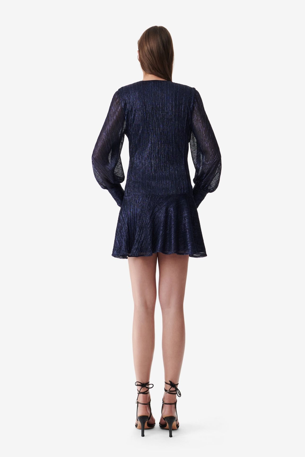 ARRIA DRESS METALLIC PURPLE / BLACK 2