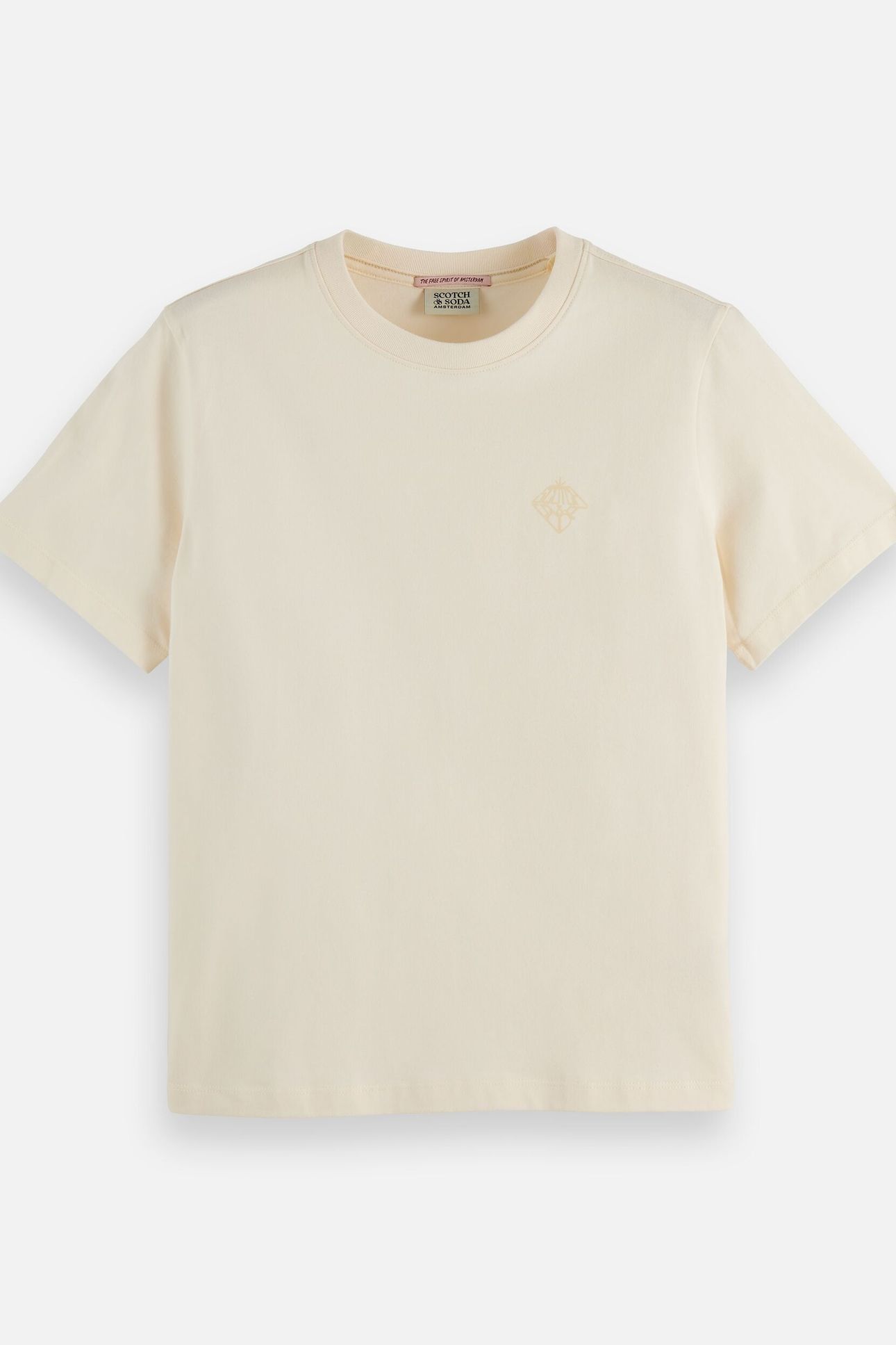 CHEST ARTWORK REGULAR T-SHIRT OFF WHITE 4