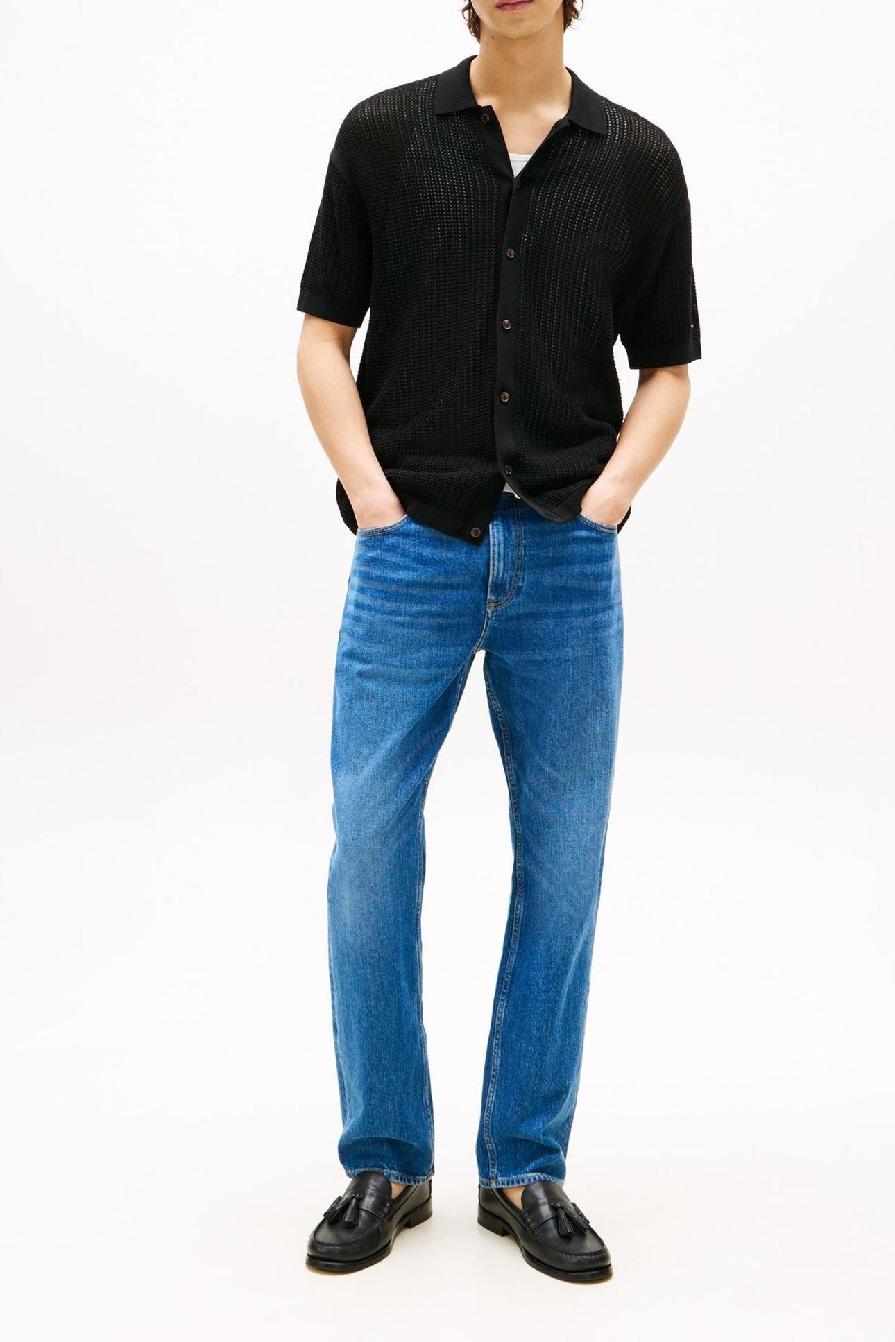 STRUCTURE OPEN KNIT BLACK 2