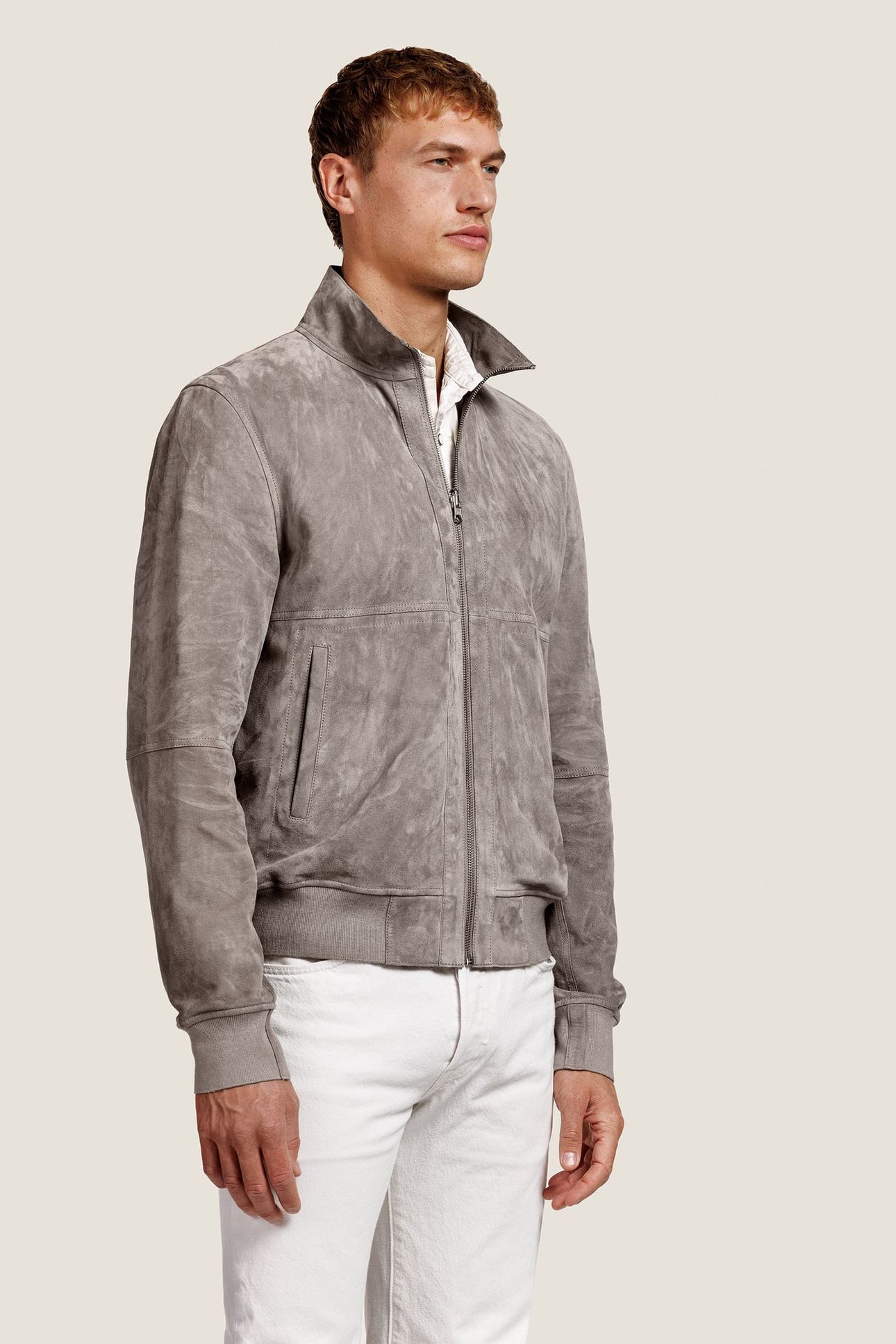 TIAGO SUEDE JACKET PALOMA GREY 3