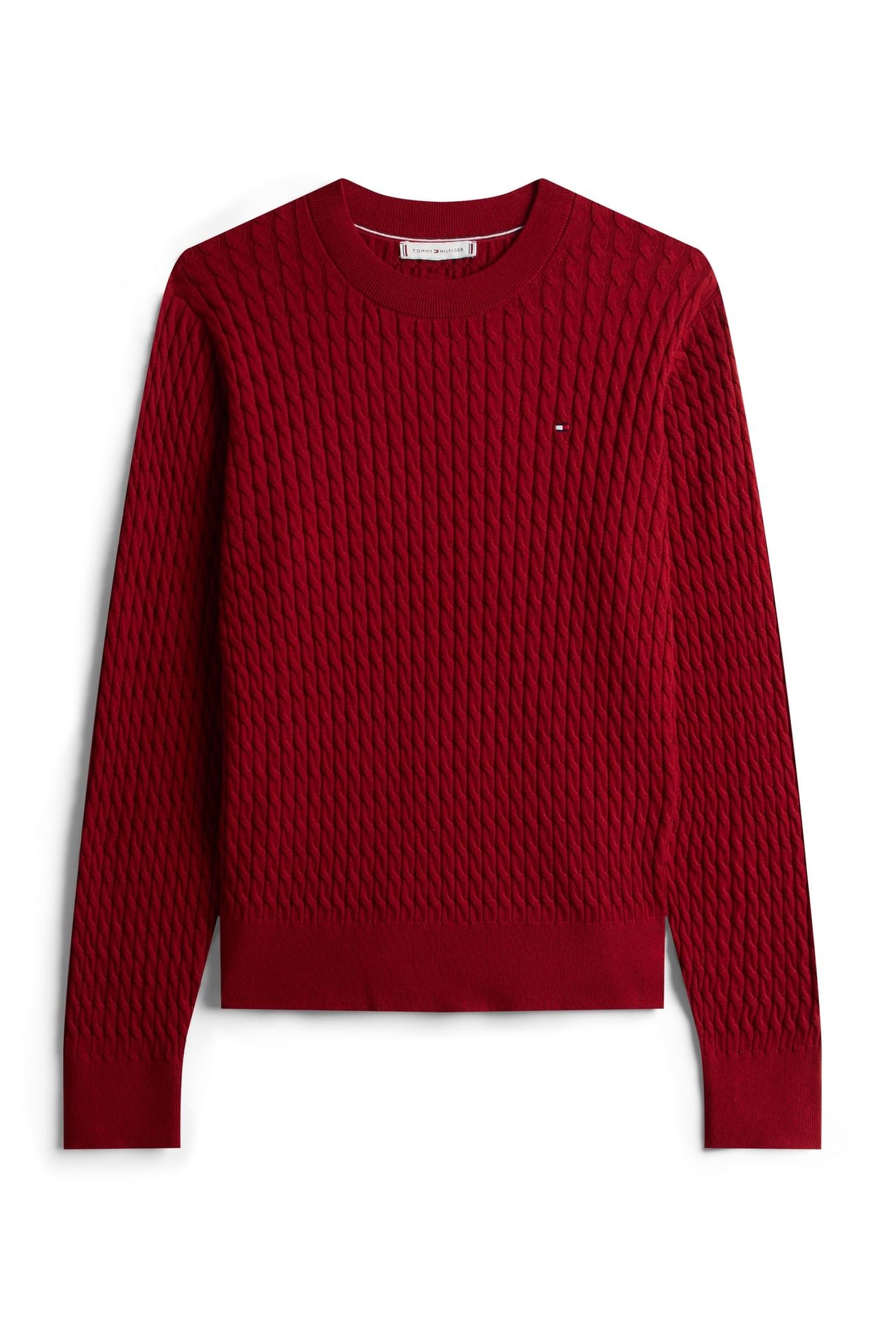 CO CABLE FINE GG C-NECK REGATTA RED 4