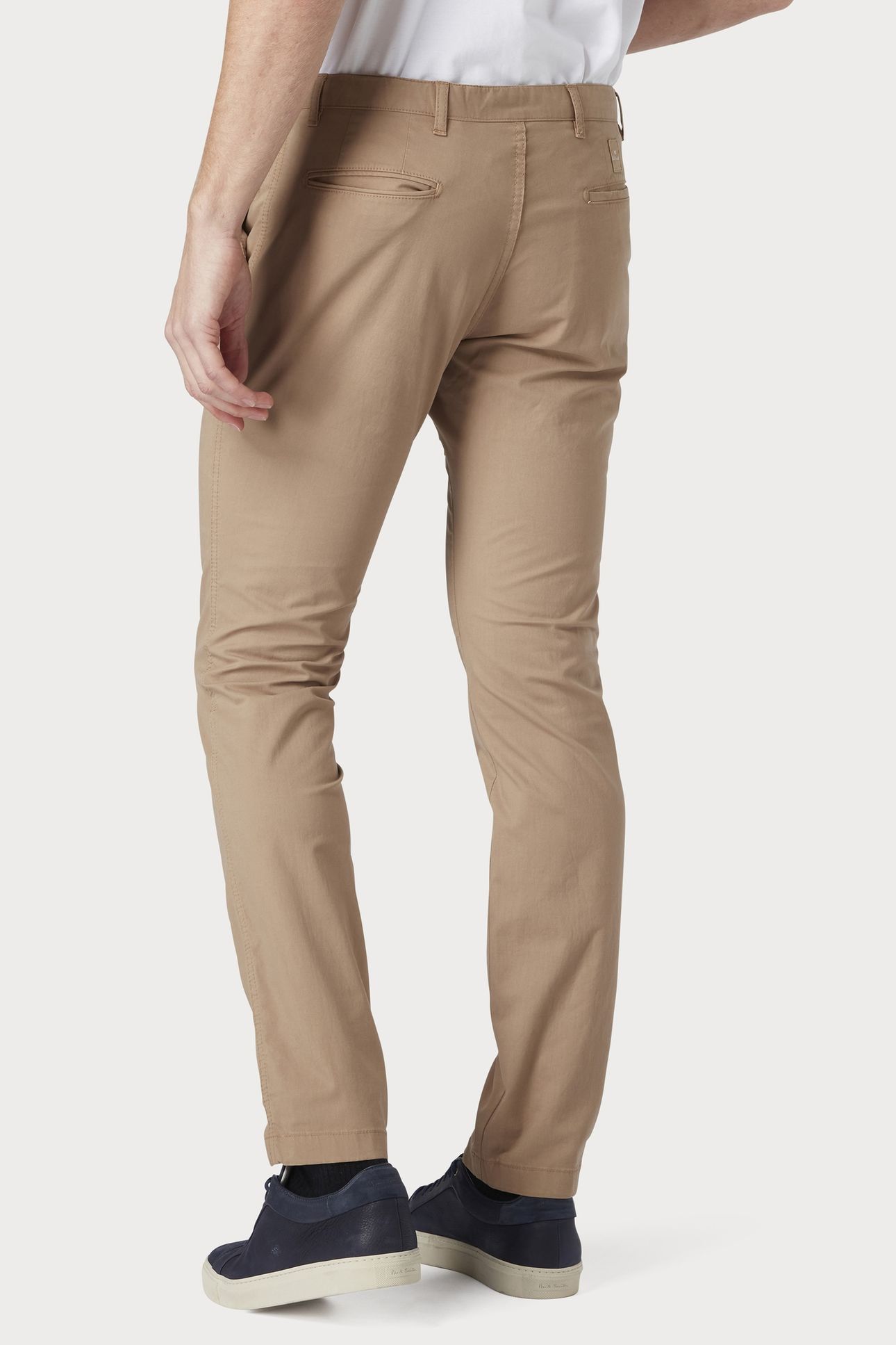 MENS SLIM FIT STITCHED CHINO CAMEL 2