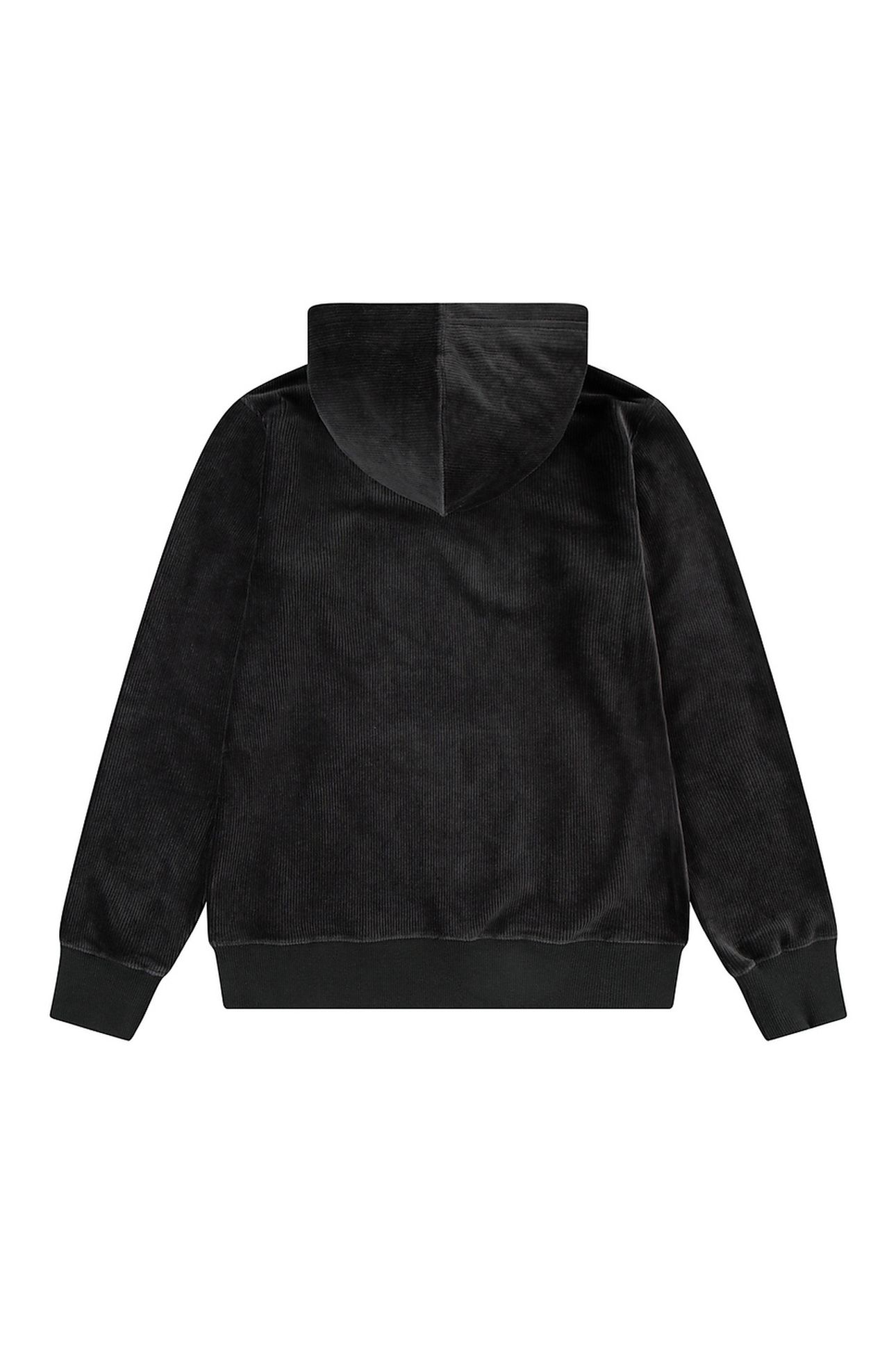 BOYS KNIT CORDUROY HOODIE PIRATE BLACK 2