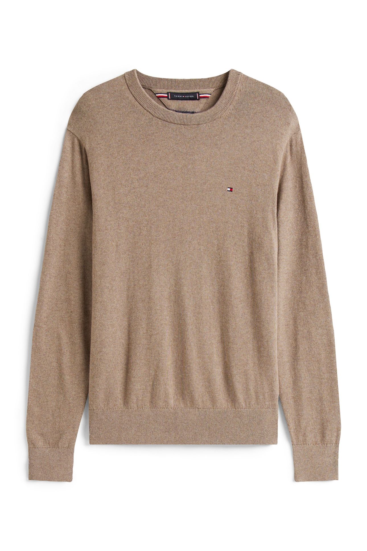 PIMA COTTON CASHMERE SWEATER COASTAL TAUPE HEATHER 4