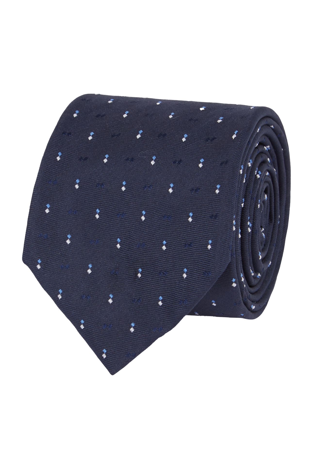 DOUBLE DOTS SILK TIE NIGHT SKY 3
