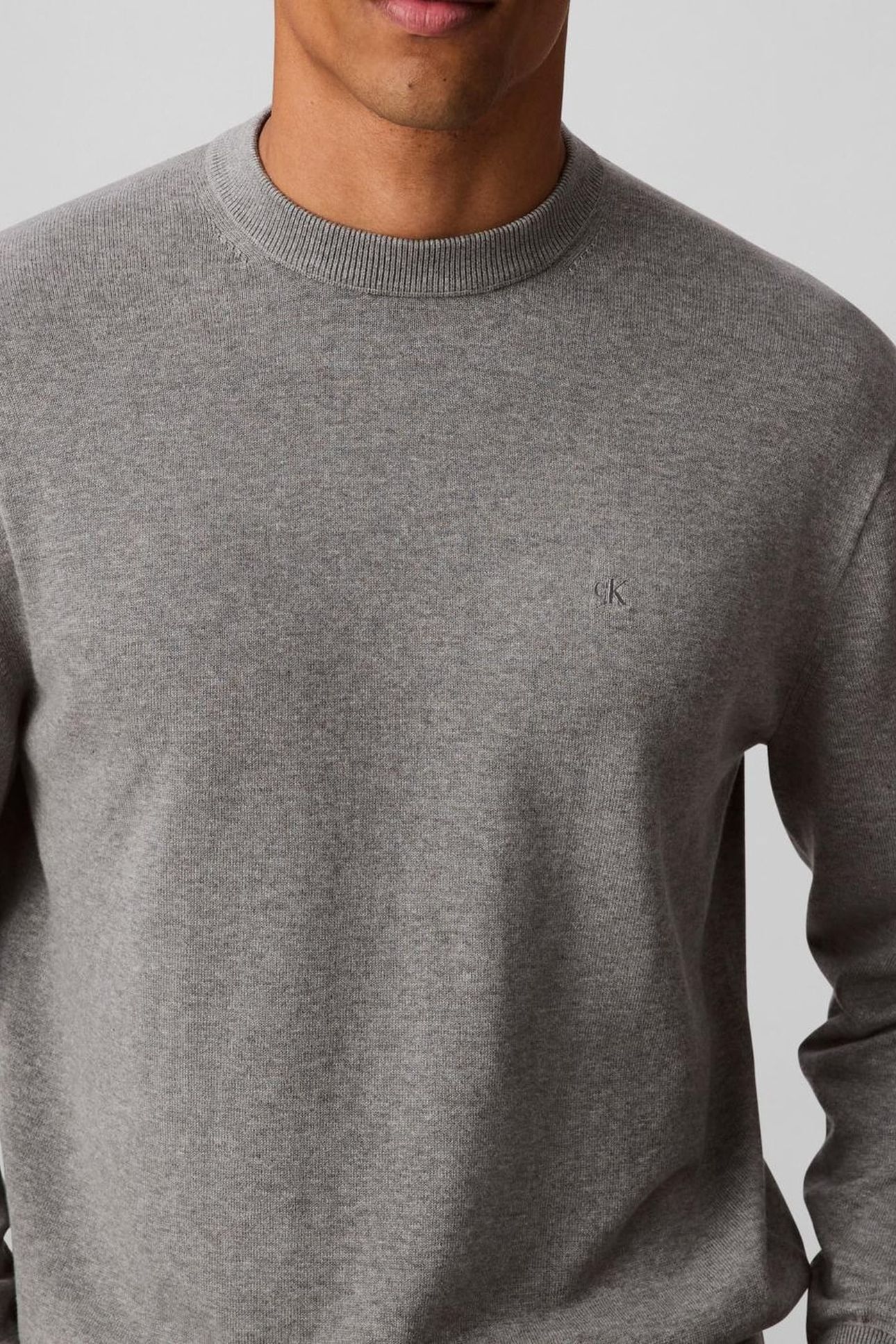 LS COTTON RELAXED B30 GREY HEATHER 5