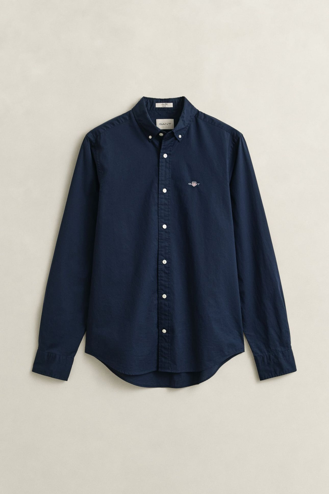 SLIM CLASSIC POPLIN SHIRT MARINE 7