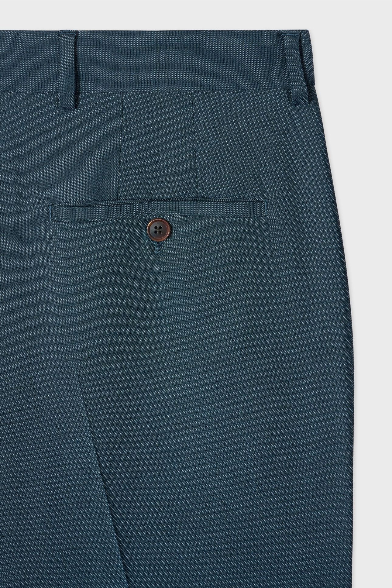 MENS TAILORED FIT 2 BUTTON SUIT PETROL GREEN 7
