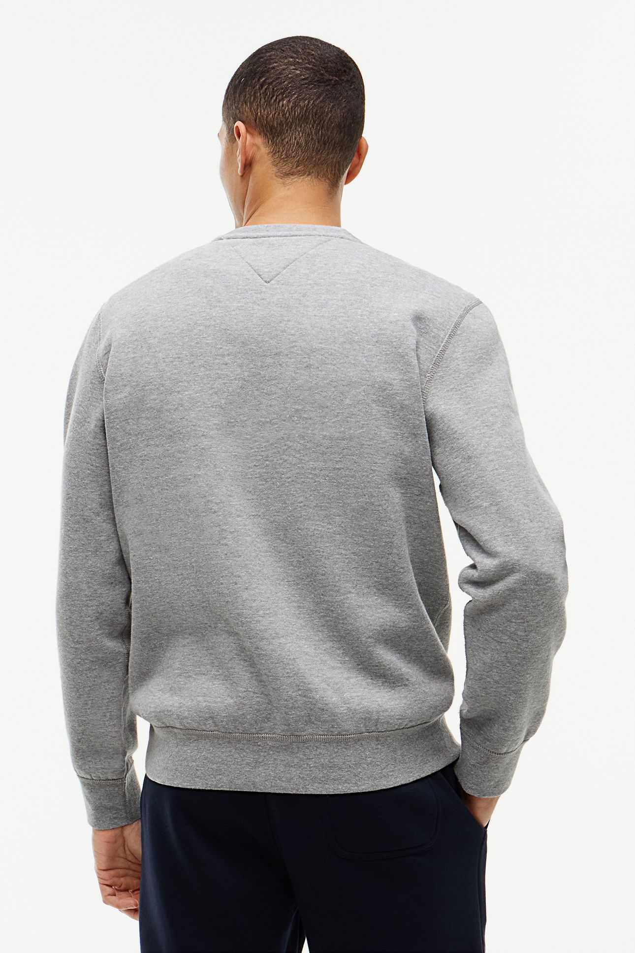 ESSENTIAL FLEECE CREW MEDIUM GREY HEATHER 2