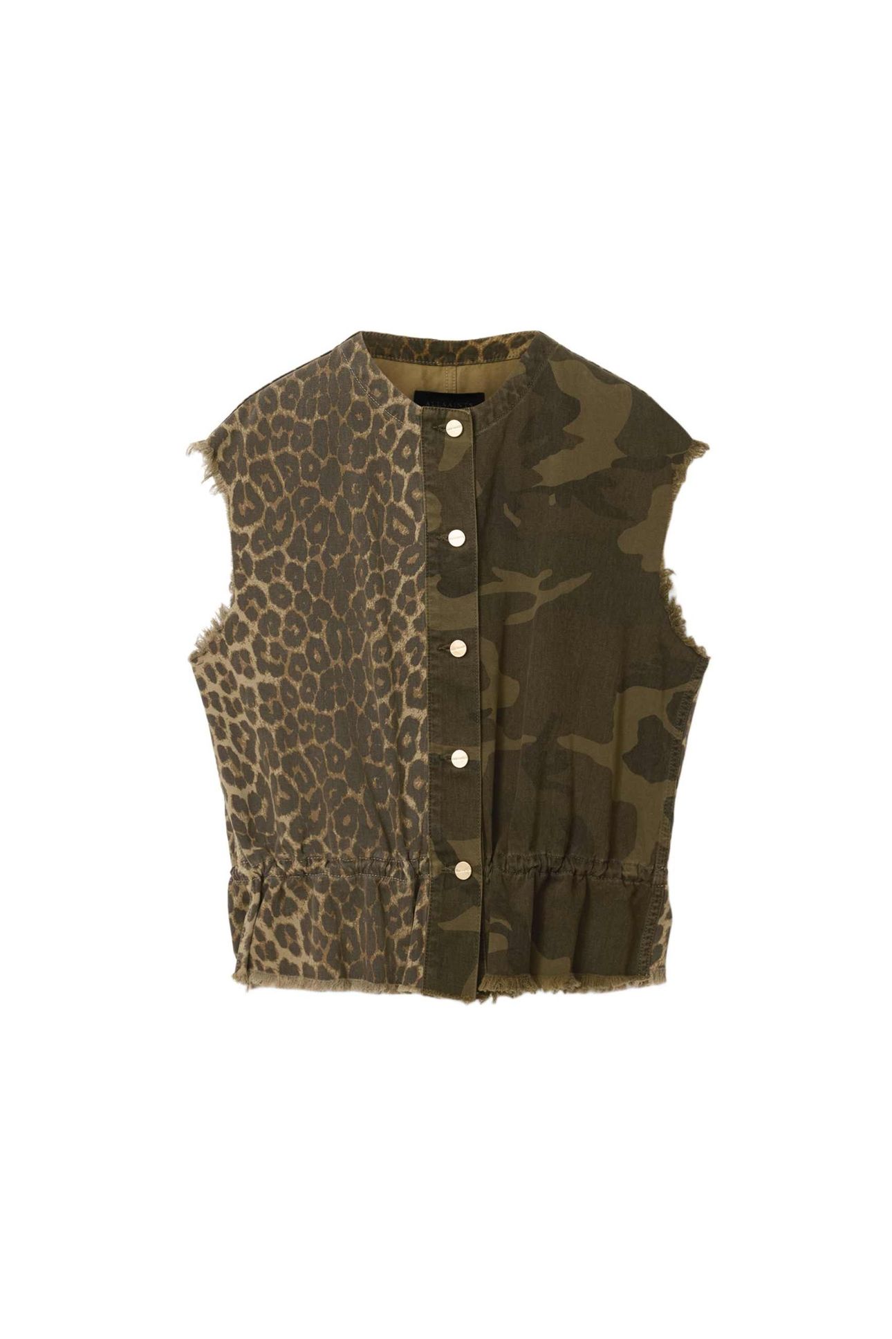 SOFI WAISTCOAT CAMO LEPPO GREEN 4