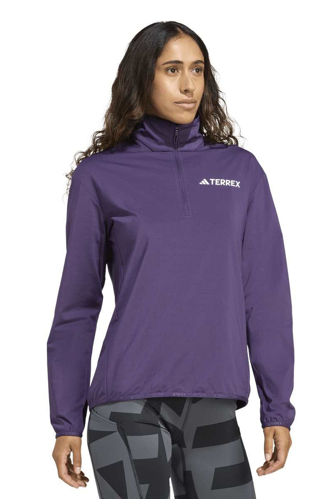 TERREX HALF-ZIP HIKING FLEECE AURORA PLUM 2