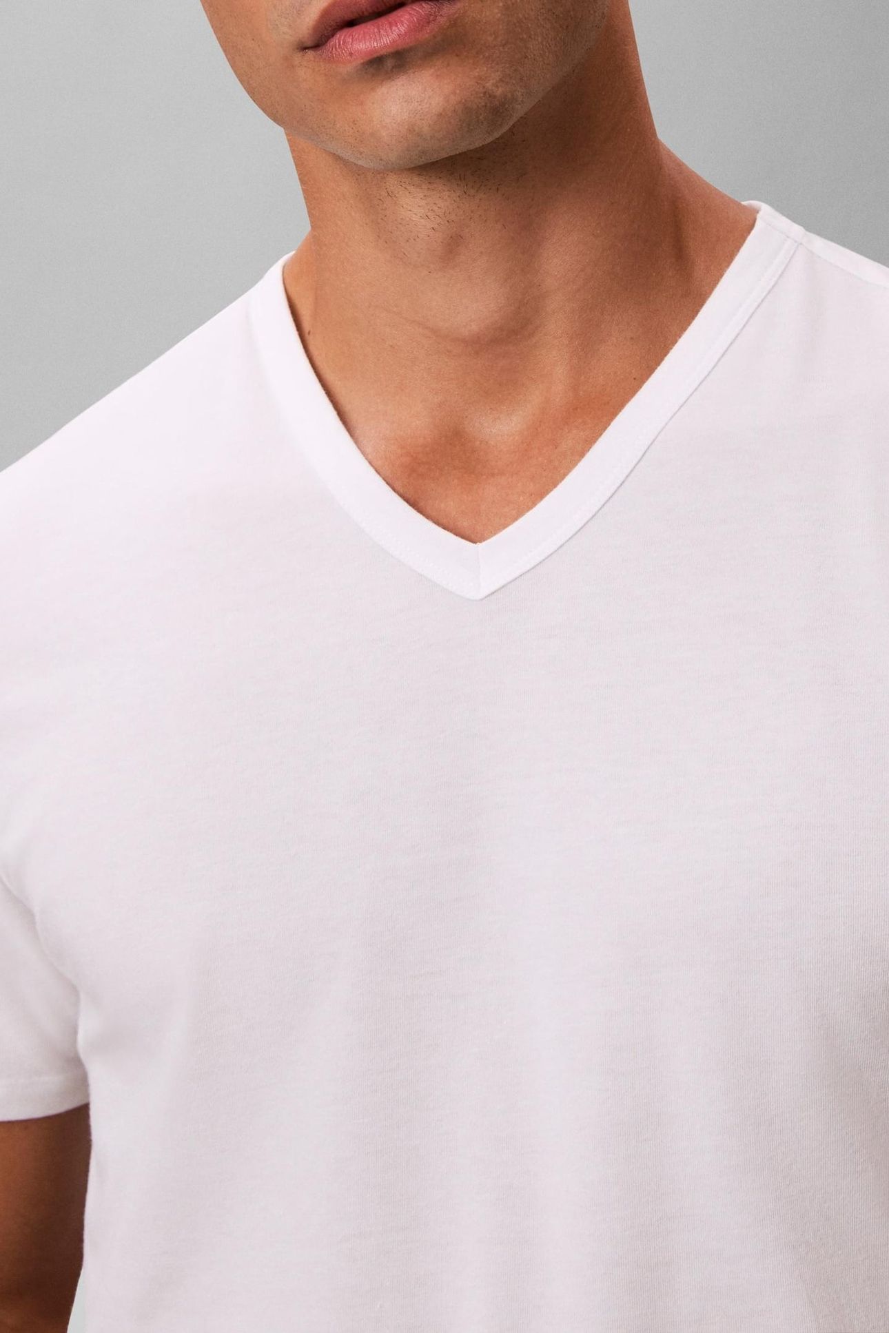 S/S V NECK 3-PACK WHITE 6