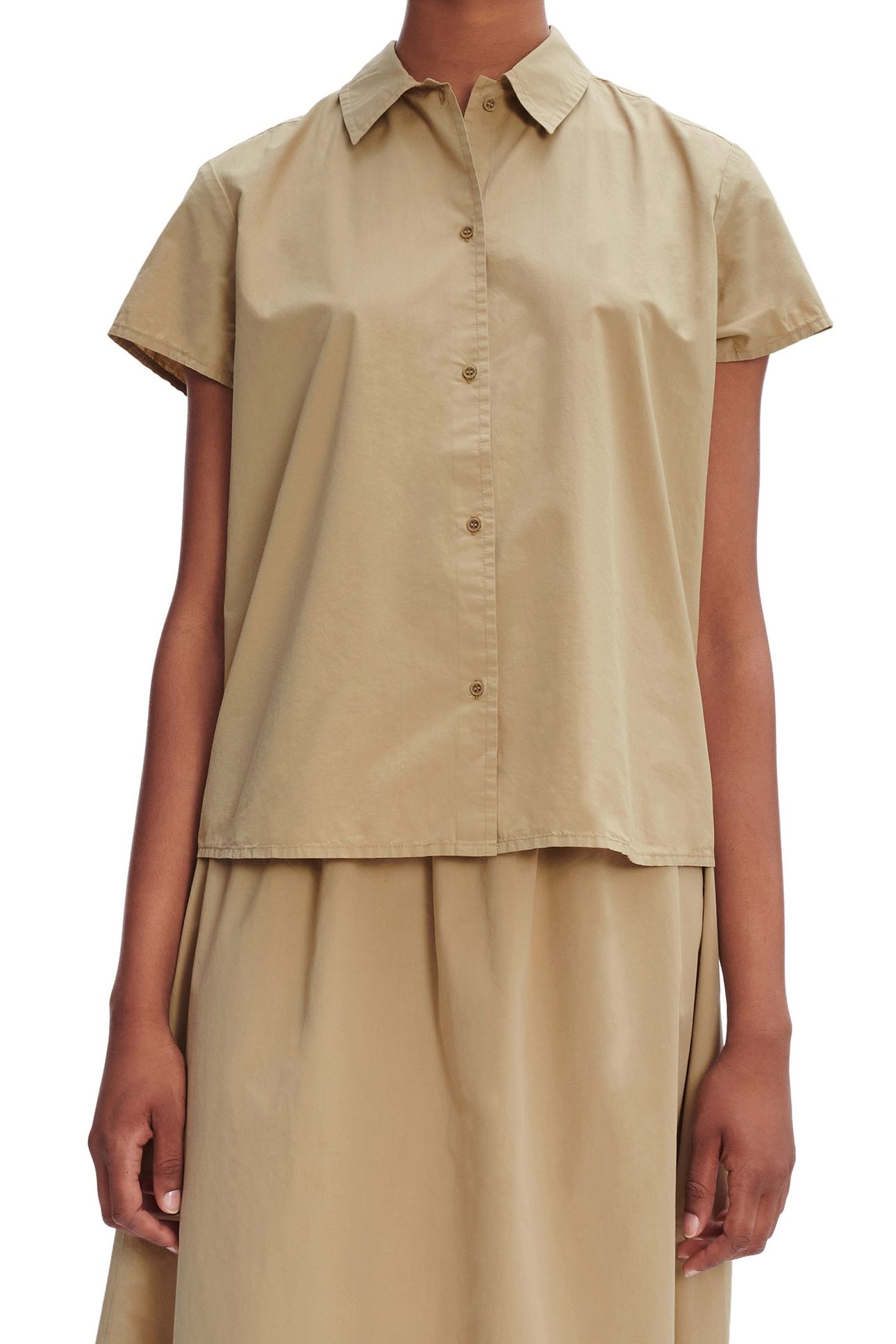 SHORT-SLEEVE SHIRT MARINA BEIGE 1