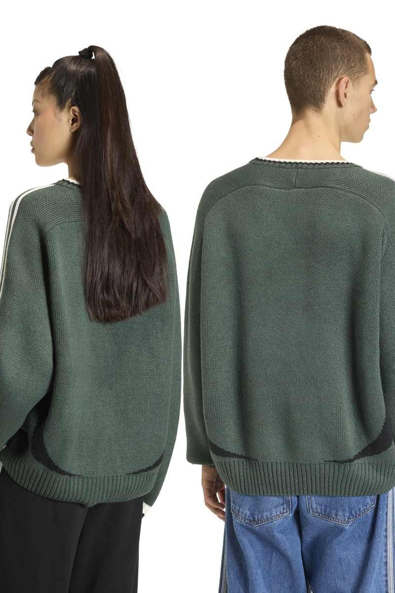UNISEX ADICOLOR BLOKECORE PULLOVER MINERAL GREEN 4