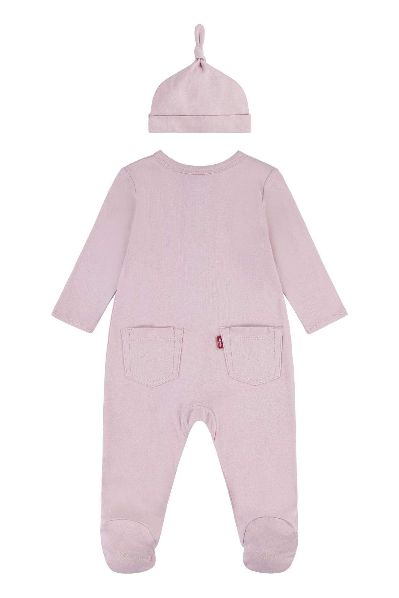 UNISEX FOOTED COVERALL & HAT SET RAPTURE ROSE 2