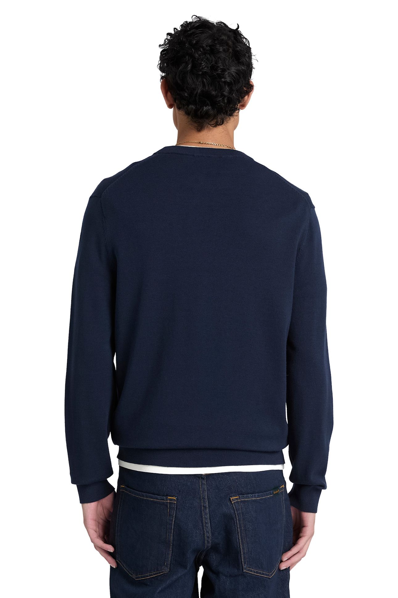 OYSTER RIVER COTTON CREWNECK SWEATER DARK SAPPHIRE 2