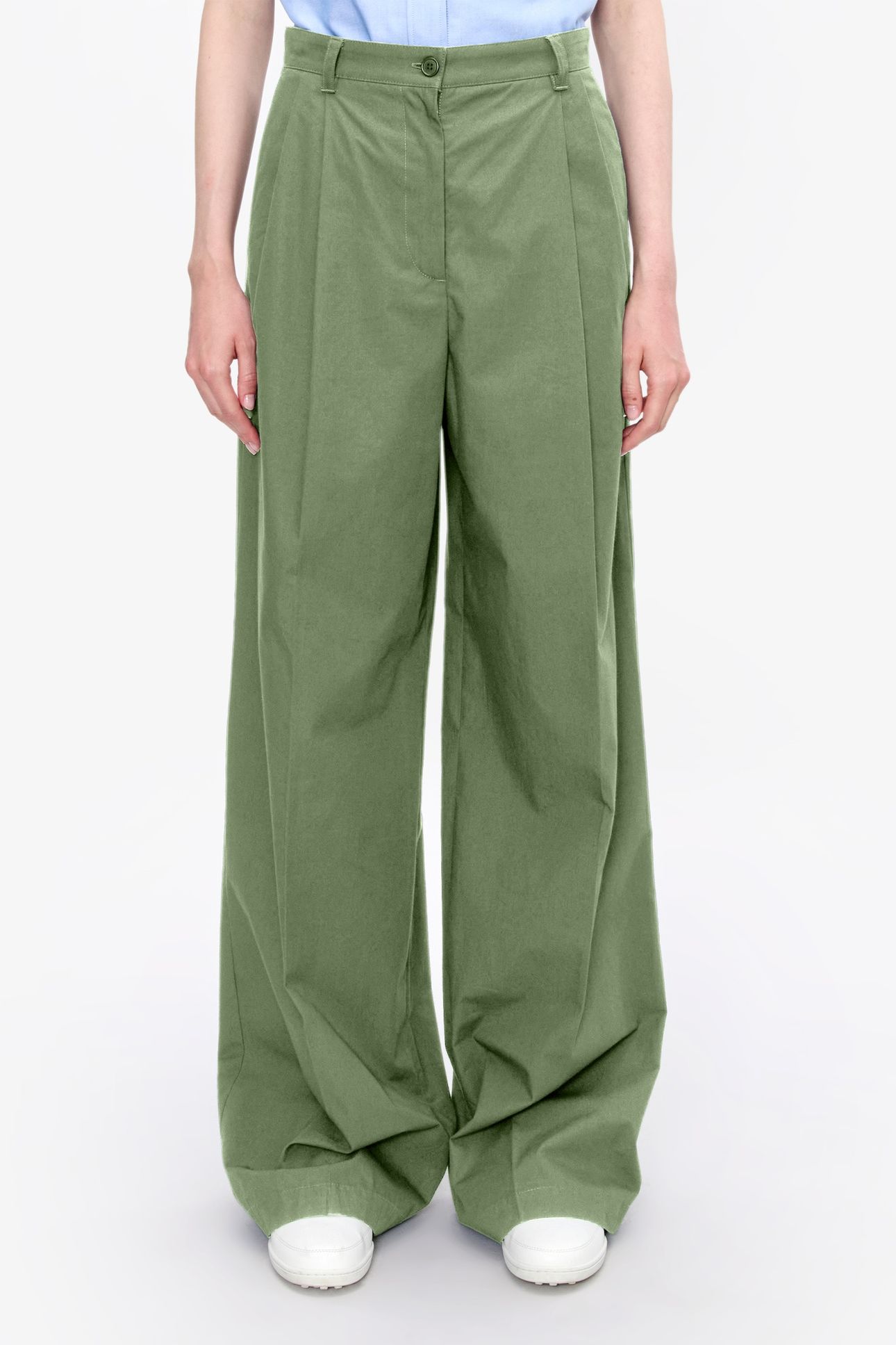 TROUSERS GINNY SAGE GREEN 1