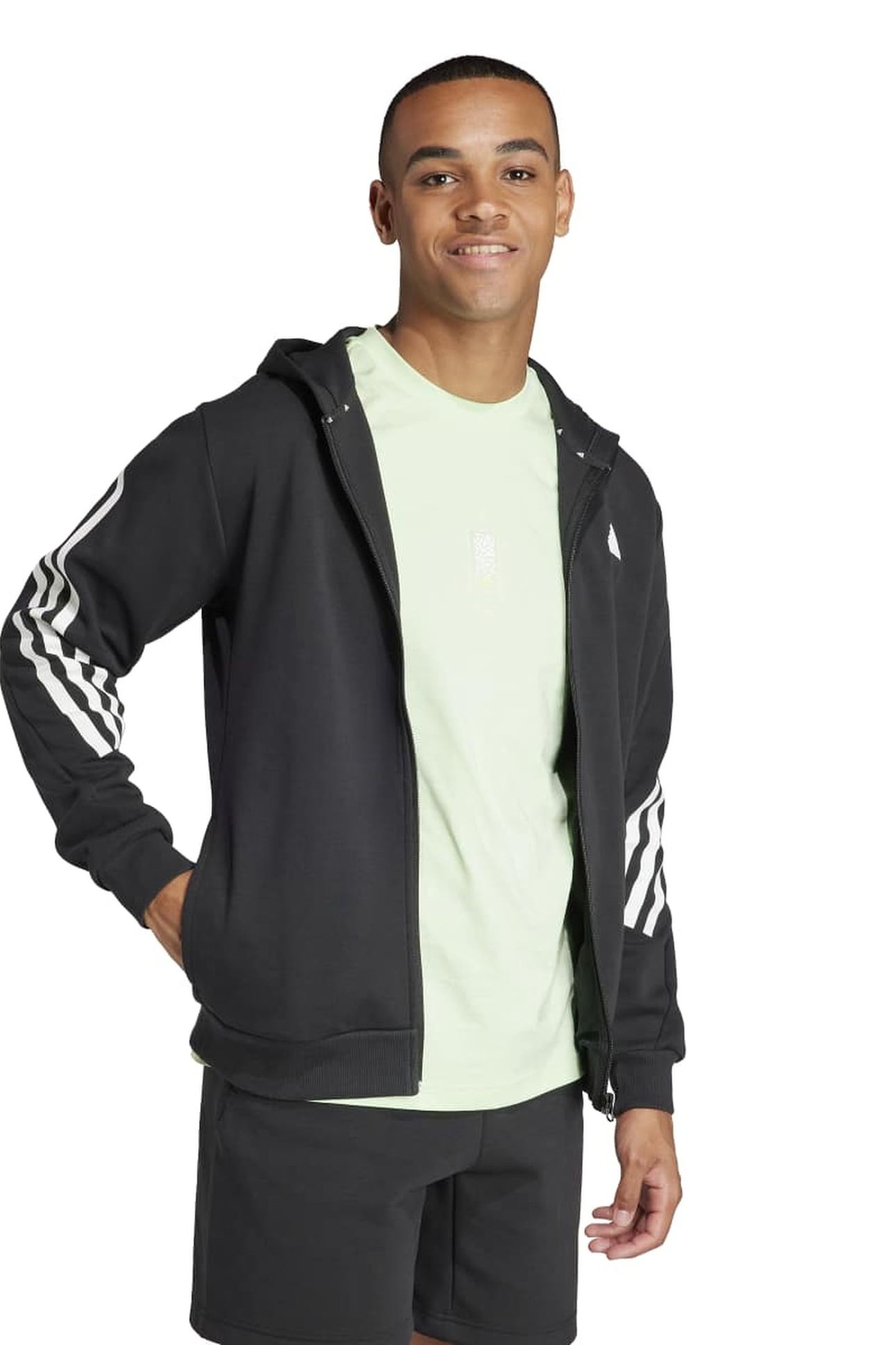 UNISEX 3S HOODIE TRACK TOP BLACK 3