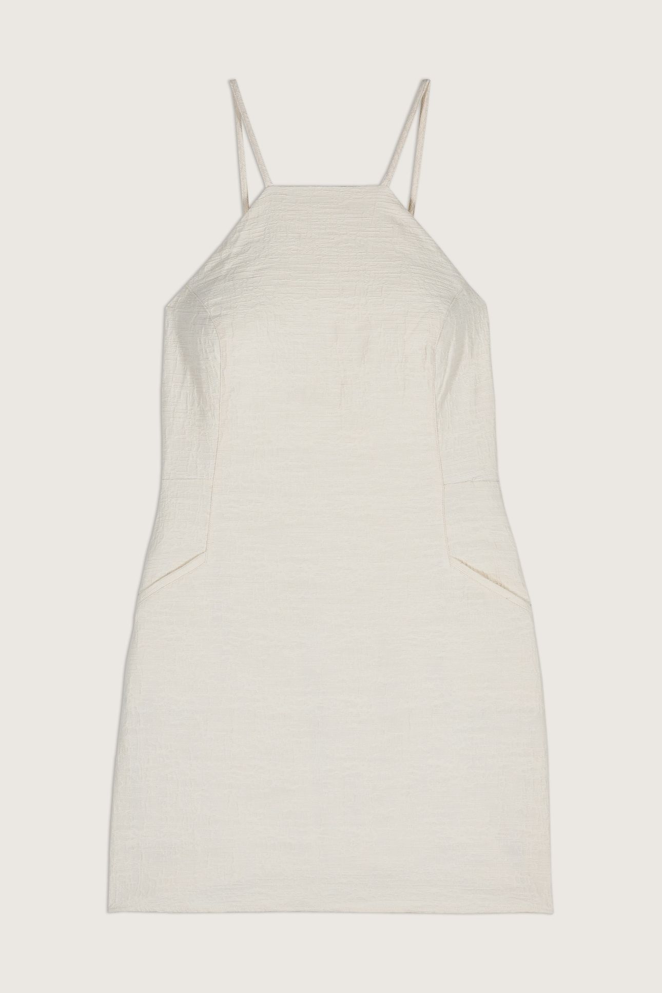 MINI DRESS ECRU 3